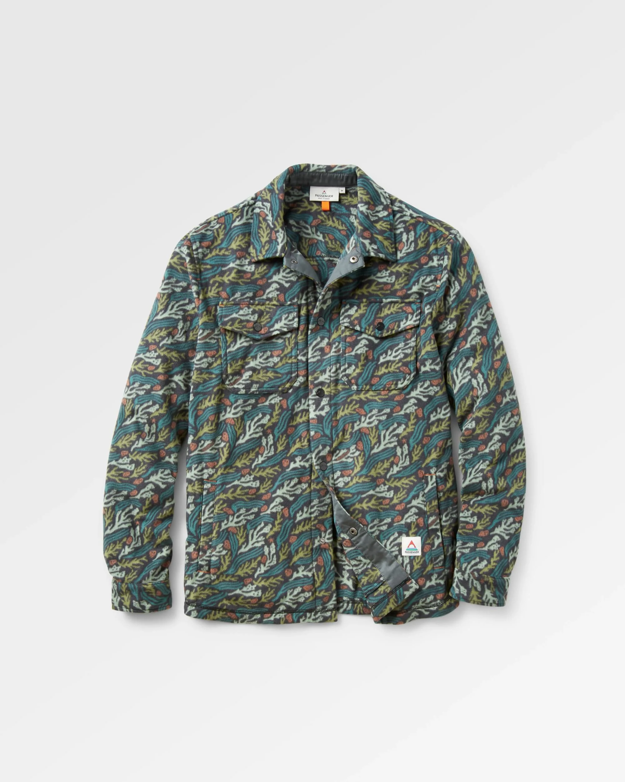 Maple Polar Recycled Fleece Shirt - Ocean Current Black