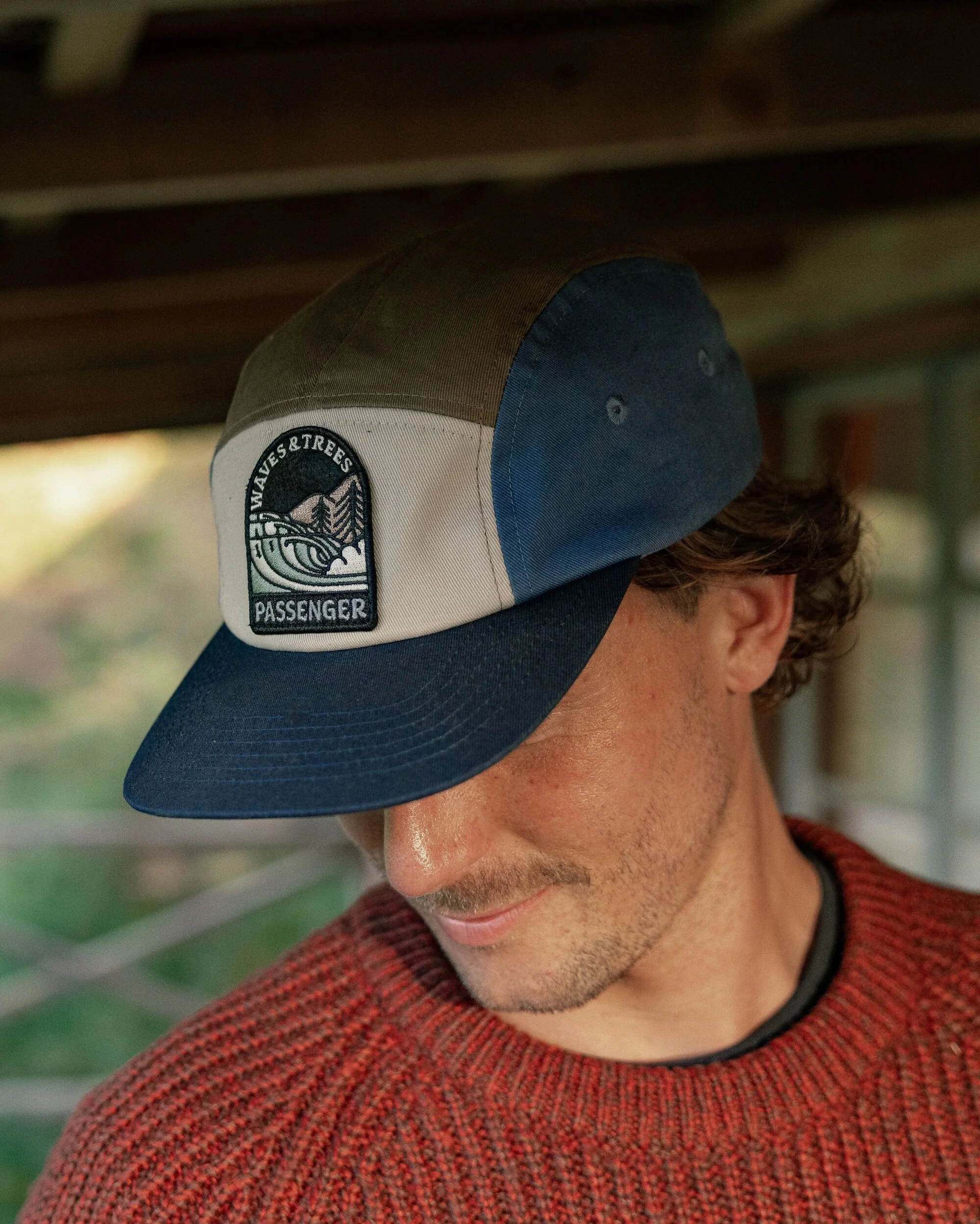 Waves & Trees Recycled 5 Panel Cap - Moonlight Blue