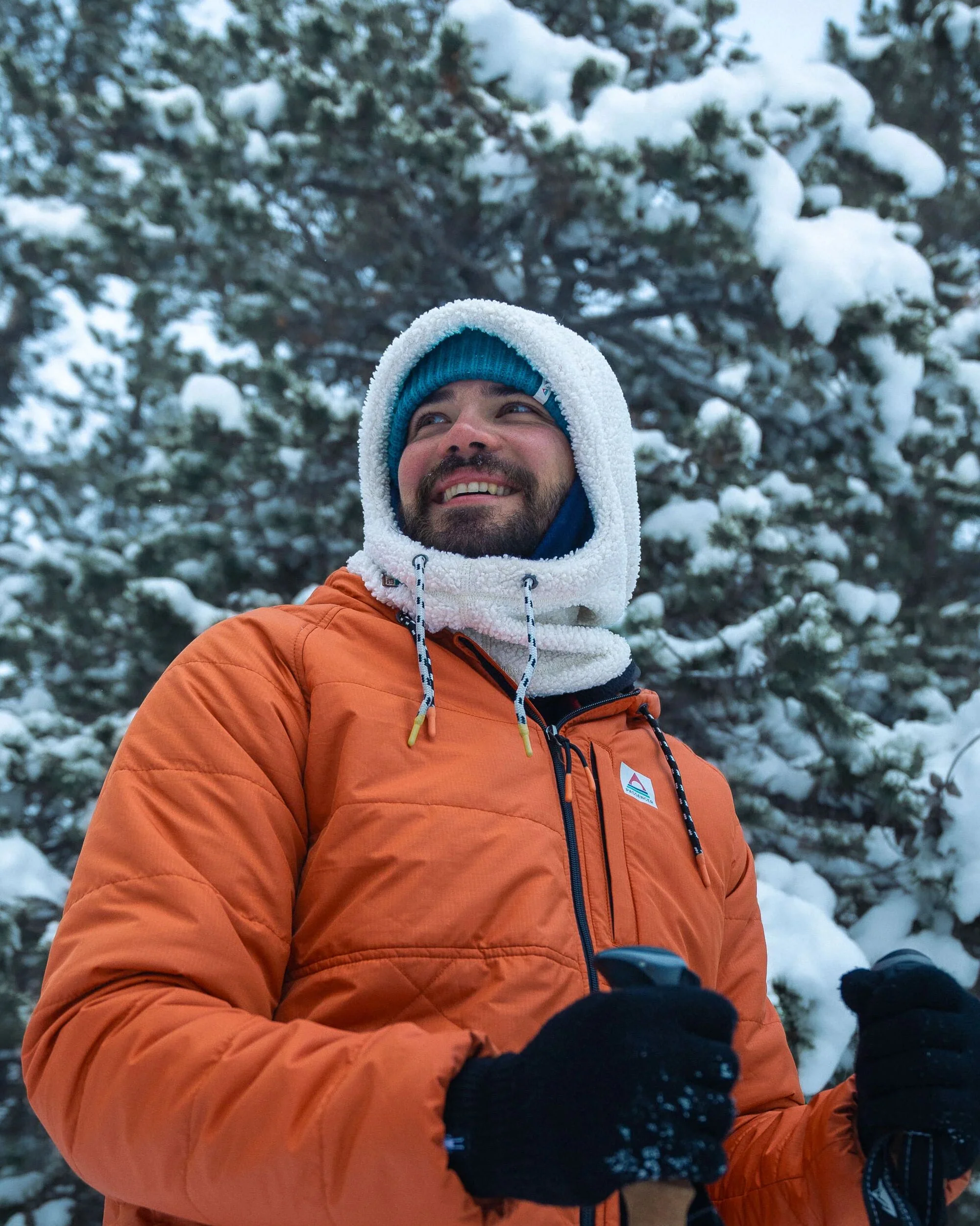 Snowdrift Recycled Polar Fleece Hood - Birch