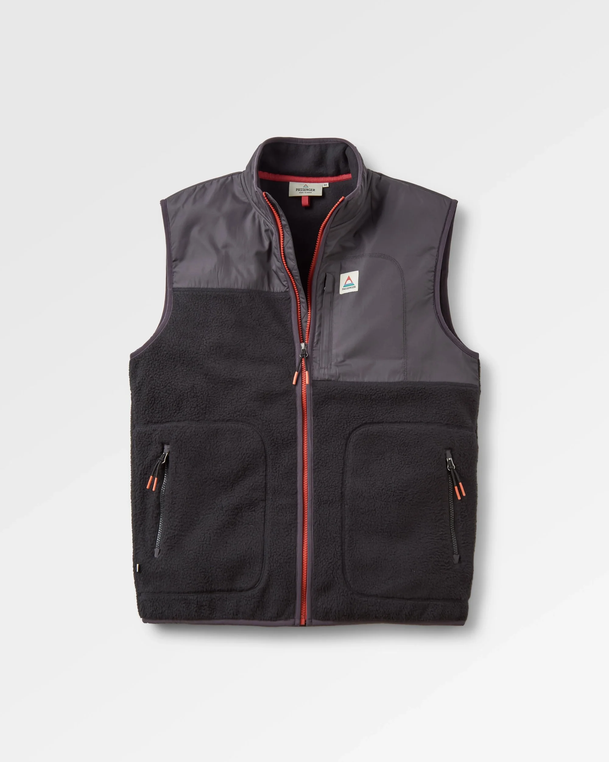 Offgrid Recycled Sherpa Fleece Vest - Black