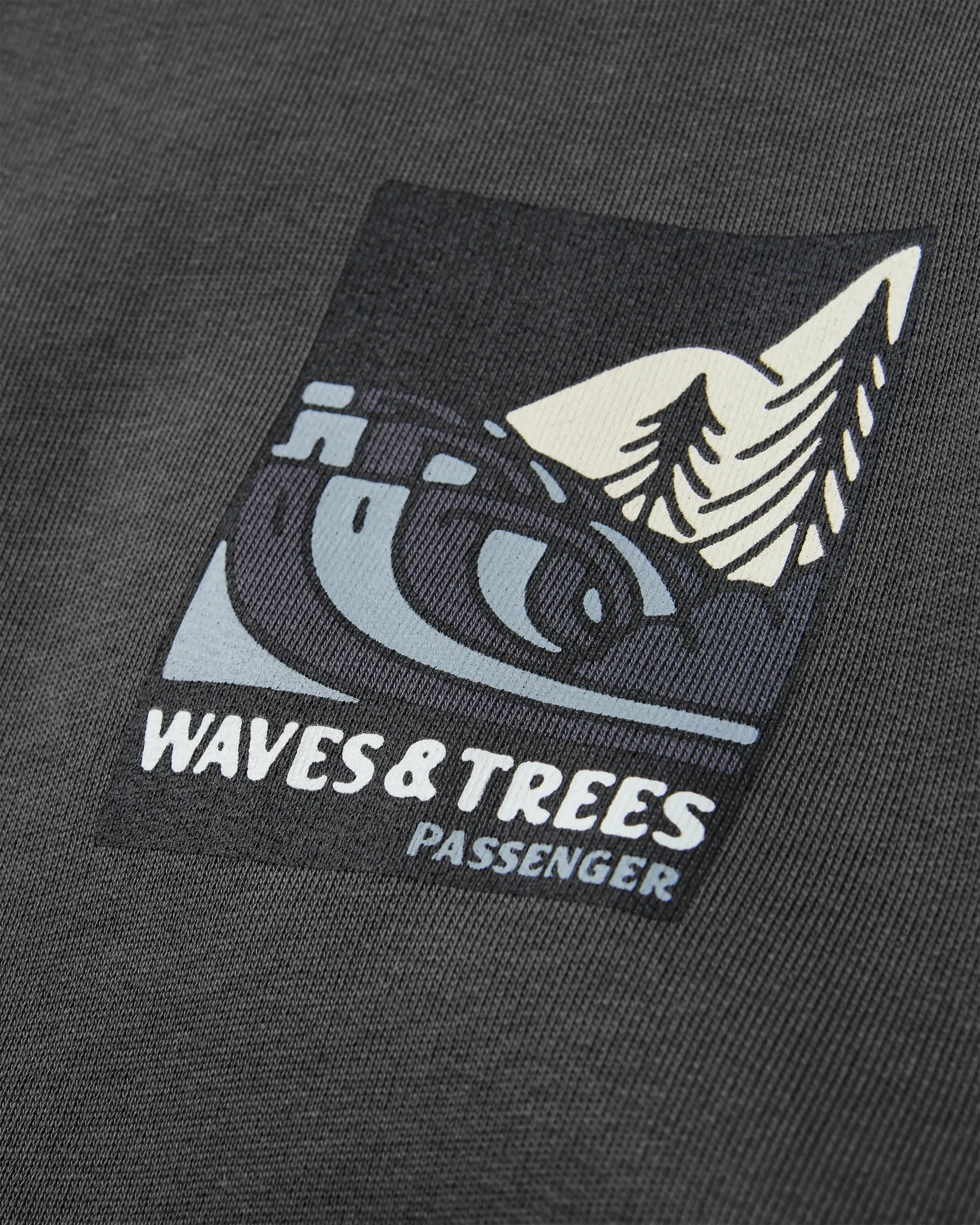 Waves & Trees Organic Cotton Sweatshirt - Charcoal