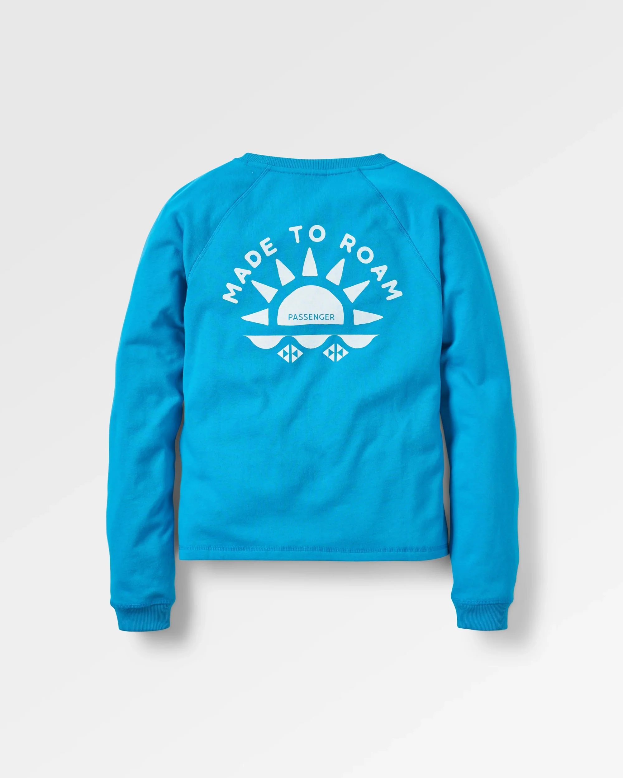Sunburst Recycled Cotton Sweatshirt - Blue Pool