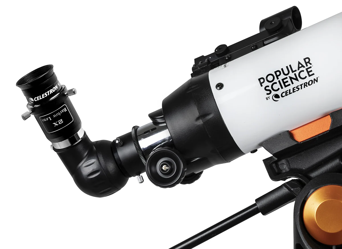 Popular Science by Celestron AstroMaster 80AZS Telescope with Smartphone Adapter and Bluetooth Remote