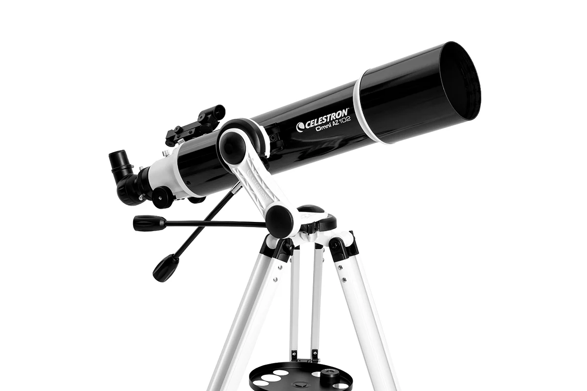 Omni AZ 102 Telescope with Smartphone Adapter and Bluetooth Shutter Remote