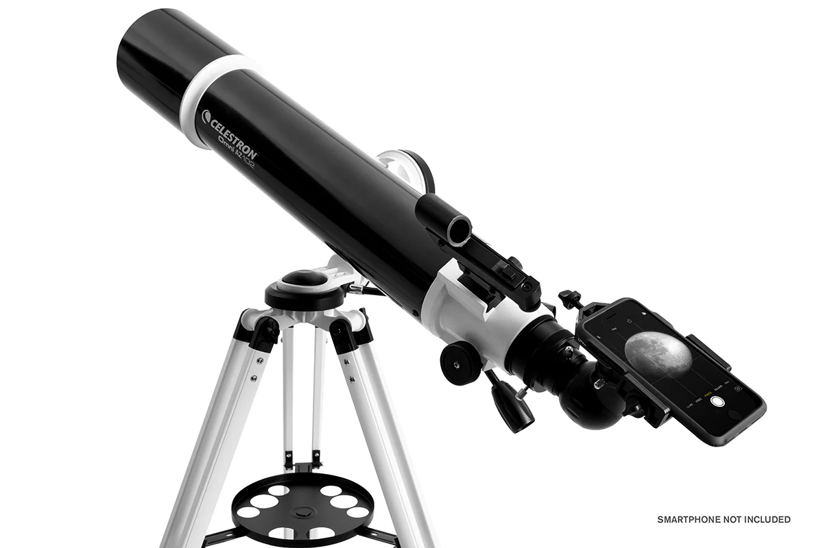 Omni AZ 102 Telescope with Smartphone Adapter and Bluetooth Shutter Remote