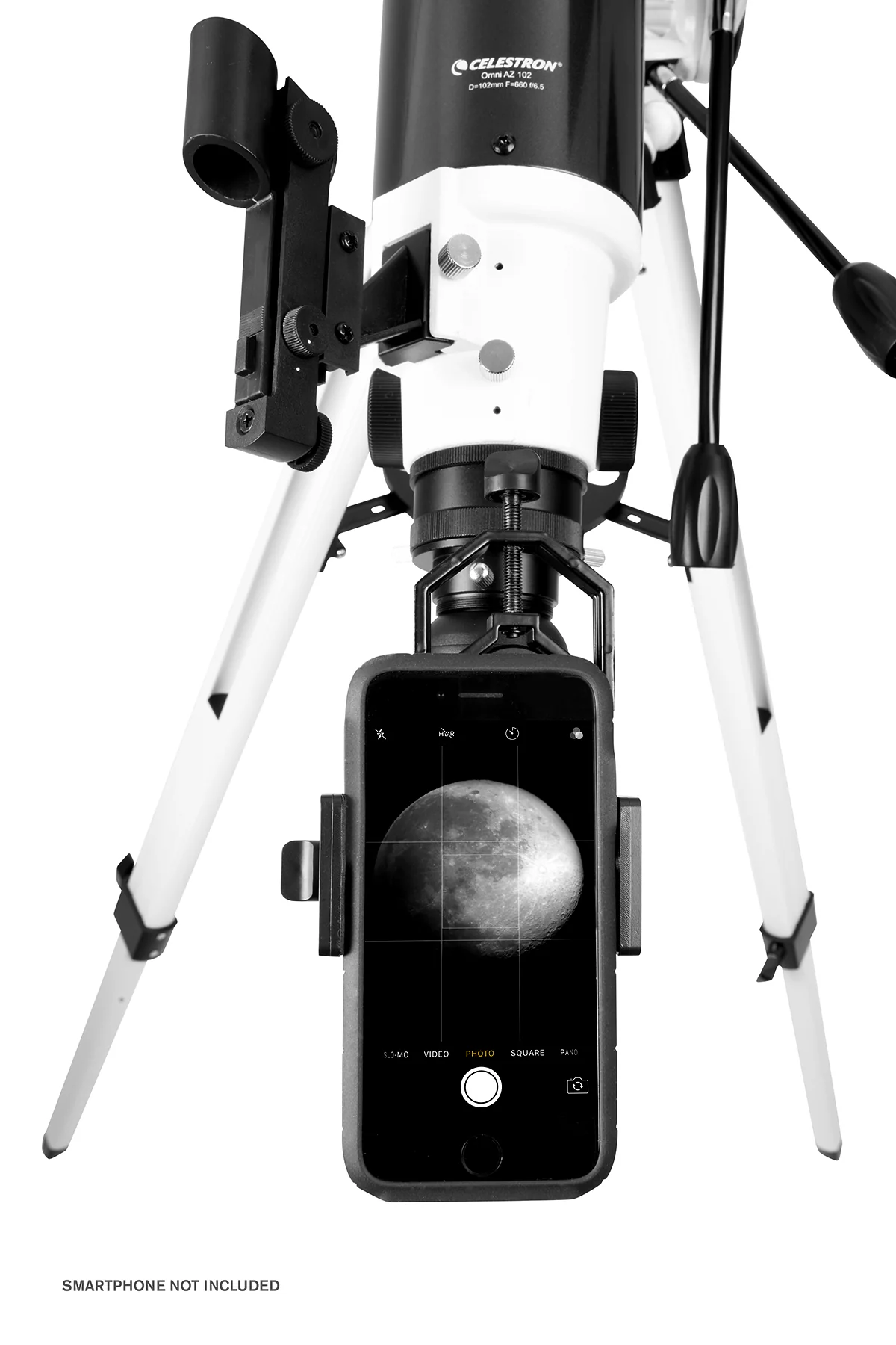 Omni AZ 102 Telescope with Smartphone Adapter and Bluetooth Shutter Remote