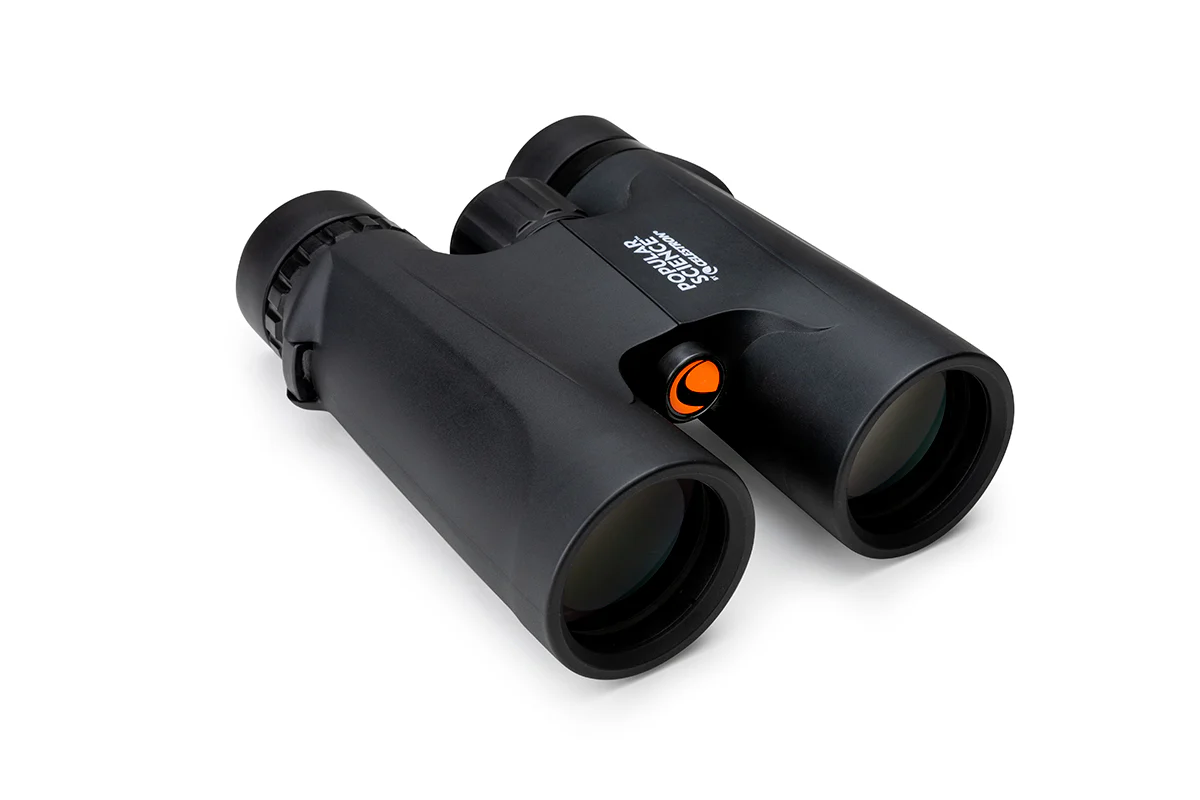 Popular Science by Celestron Outland X 12x42mm Roof Binocular with Smartphone Adapter and Bluetooth remote