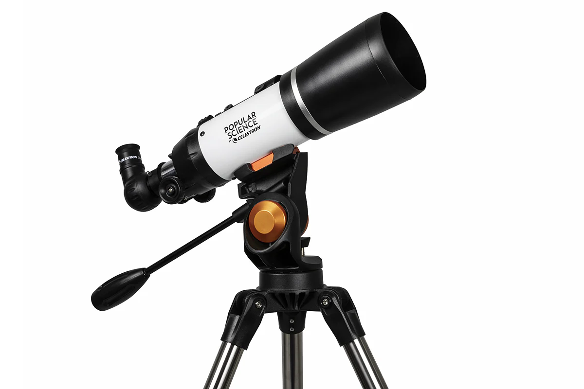 Used - Popular Science by Celestron AstroMaster 80AZS Telescope with Smartphone Adapter and Bluetooth Remote