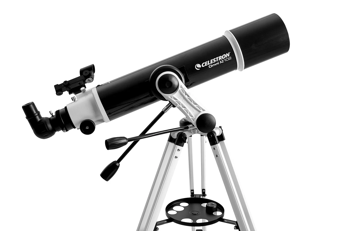 Omni AZ 102 Telescope with Smartphone Adapter and Bluetooth Shutter Remote