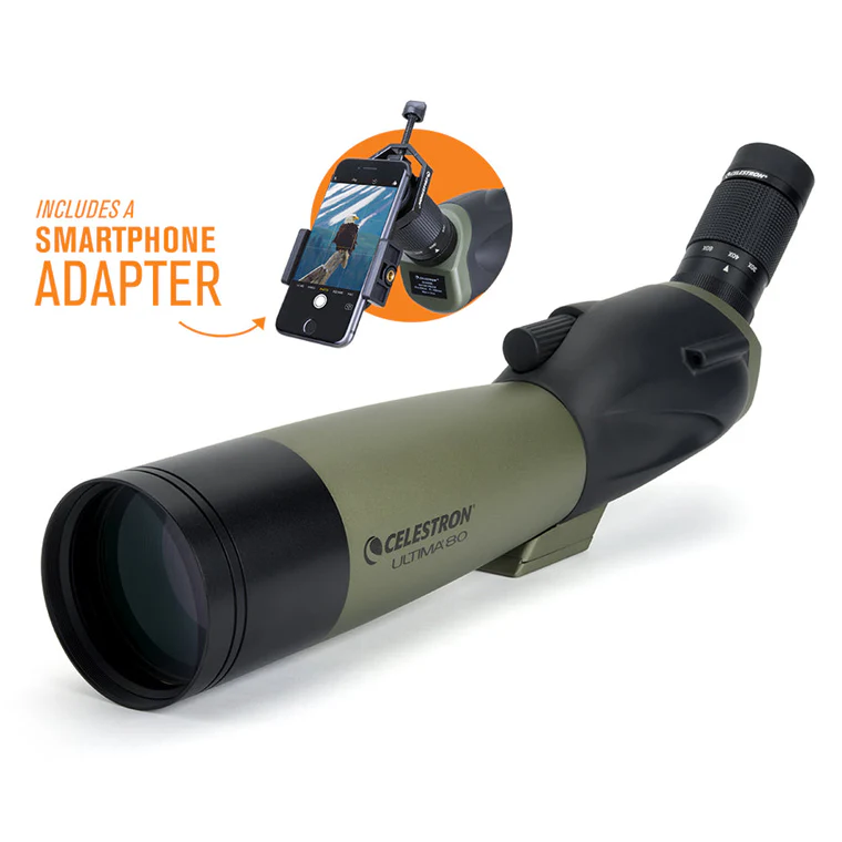 Used - Ultima 20-60x80mm Angled Zoom Spotting Scope with Smartphone Adapter