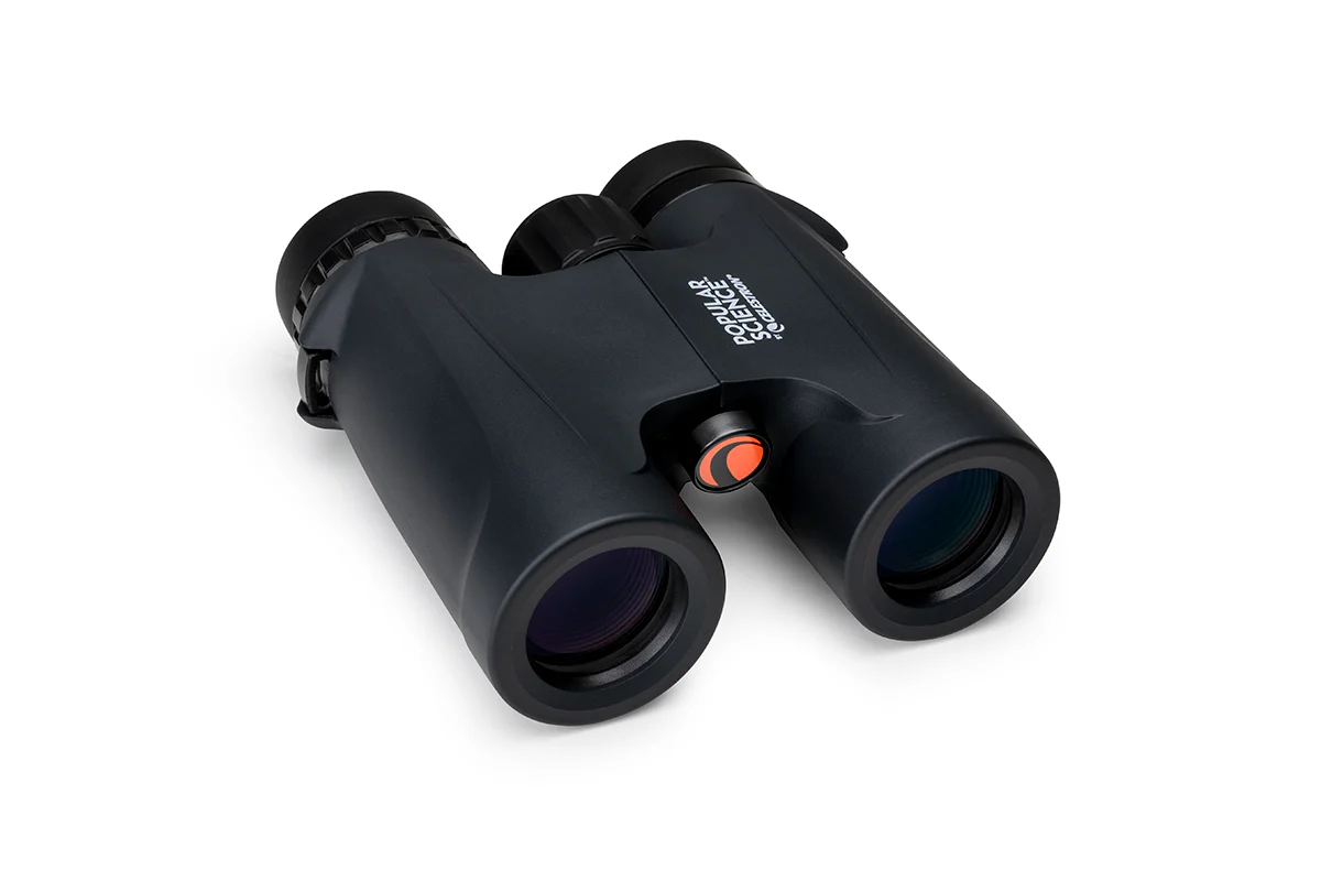 Popular Science by Celestron Outland X 10x32mm Roof Binocular with Smartphone Adapter and Bluetooth remote