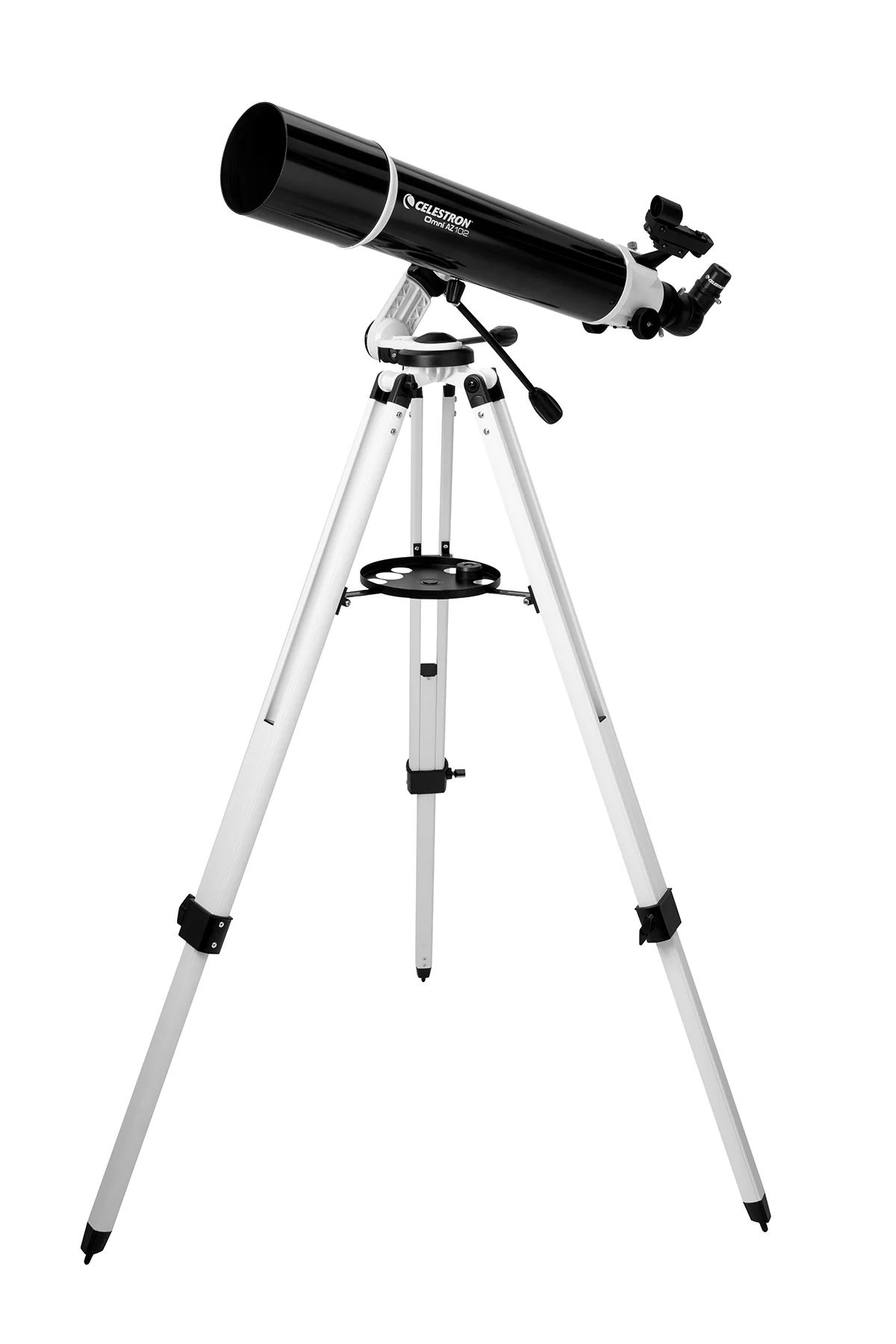 Omni AZ 102 Telescope with Smartphone Adapter and Bluetooth Shutter Remote