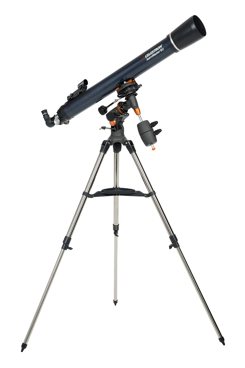 AstroMaster 80EQ with Phone Adapter and Motor Drive