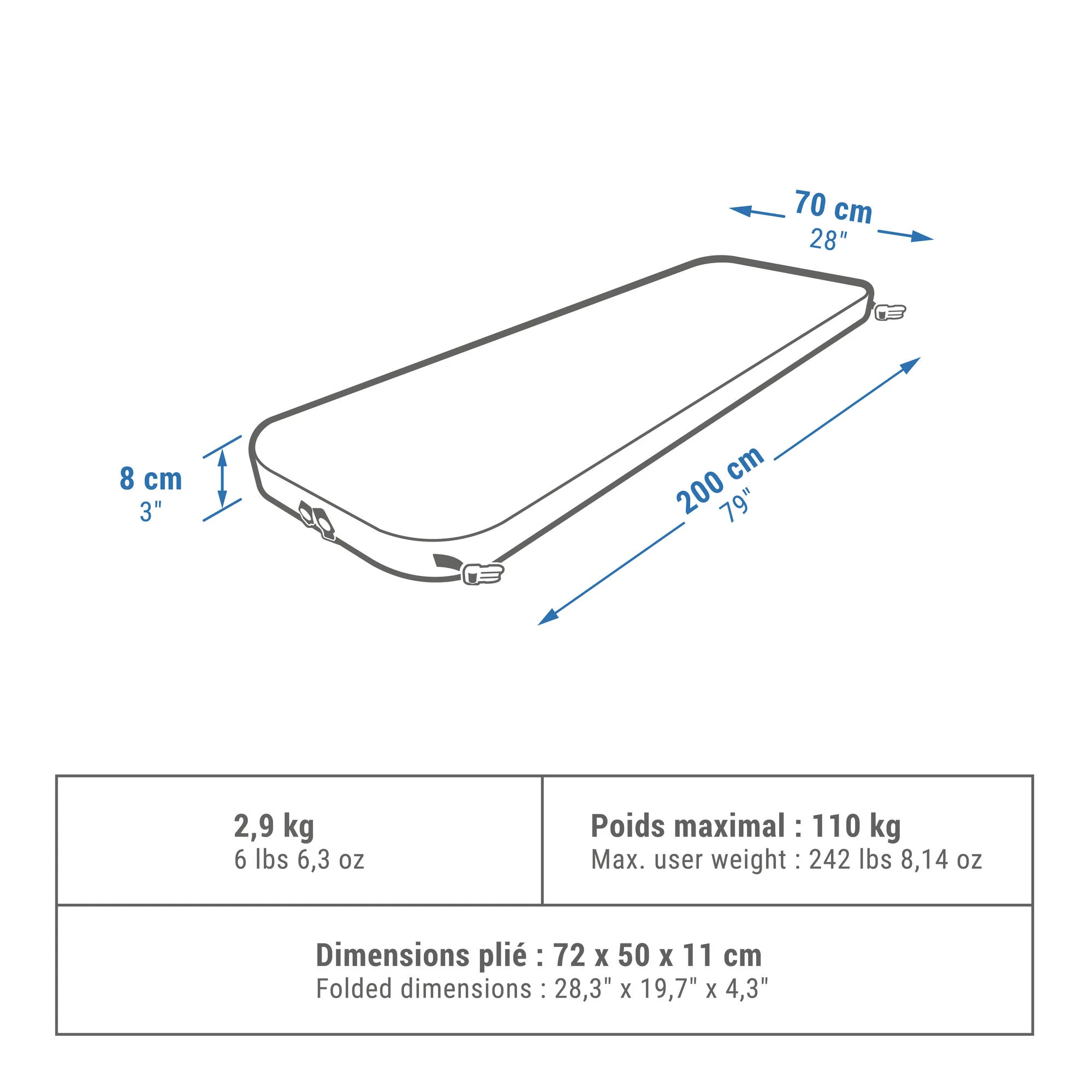 Quechua Ultimate Comfort Self-Inflating Mattress