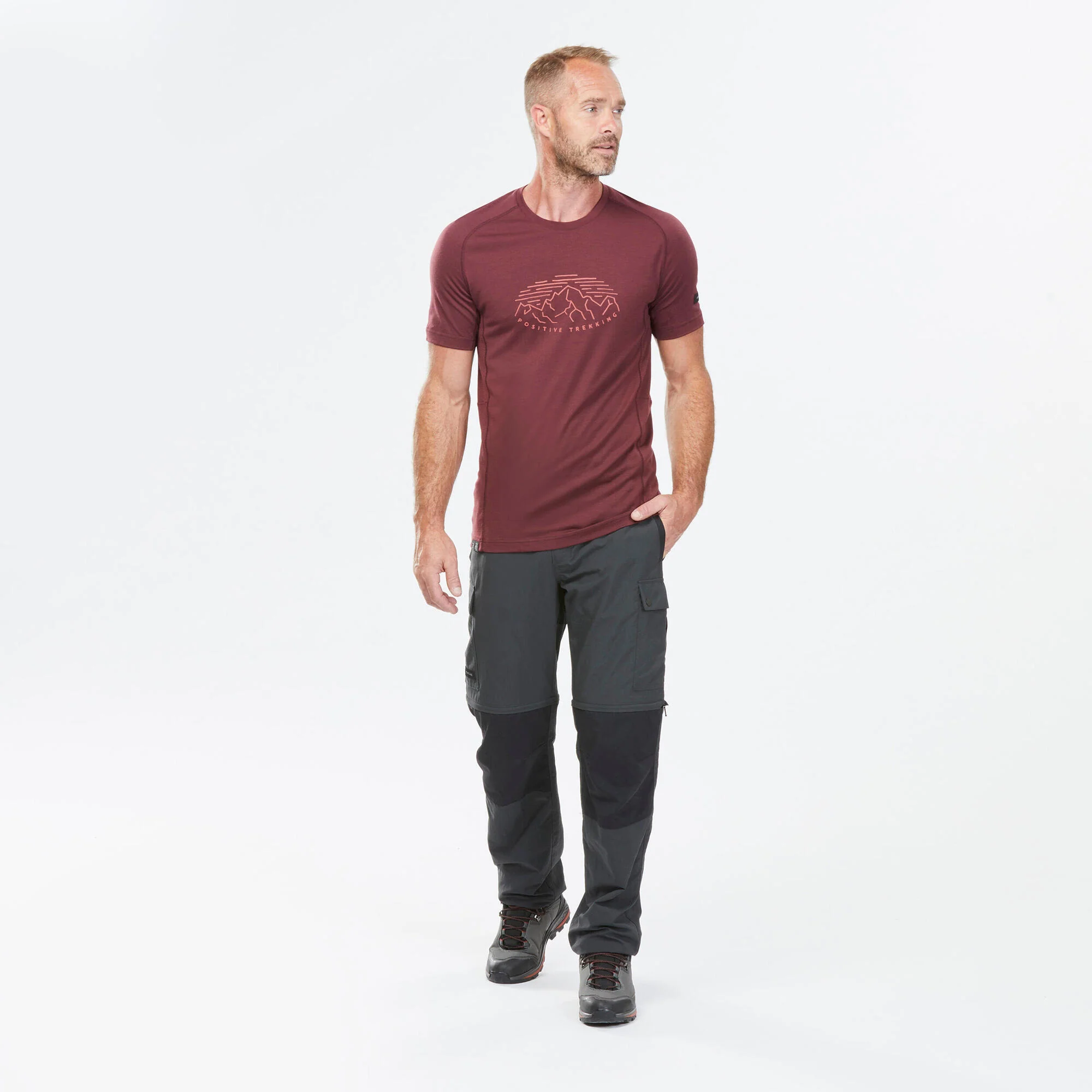 Forclaz Men's MT100 2-in-1 Zip-Off Hiking Pants