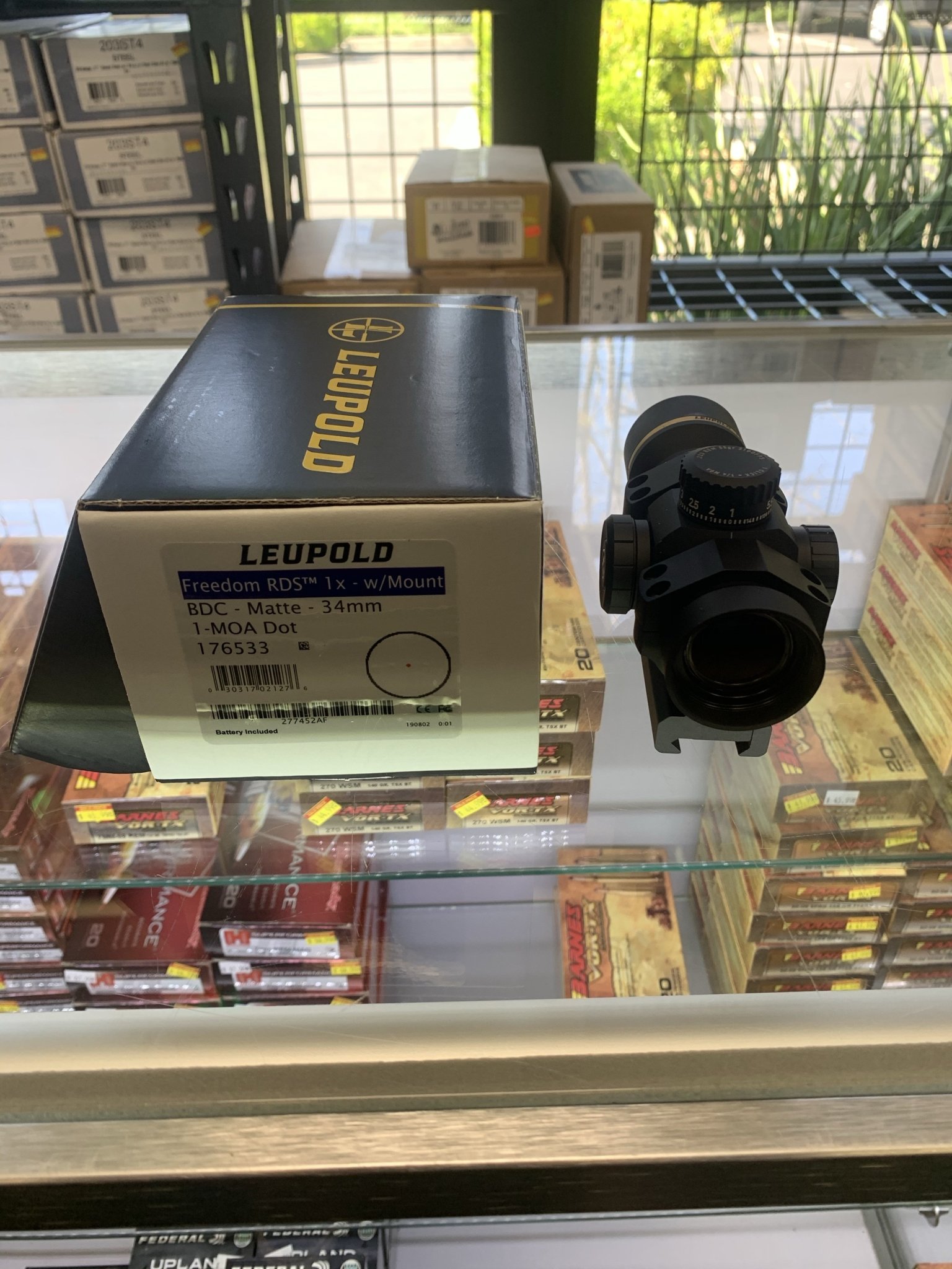 Leupold 176533 Freedom Red Dot Sight BDC 1x34mm