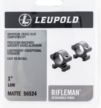 Leupold 55870 Rifleman Rings Picatinny 1 High Black Matte