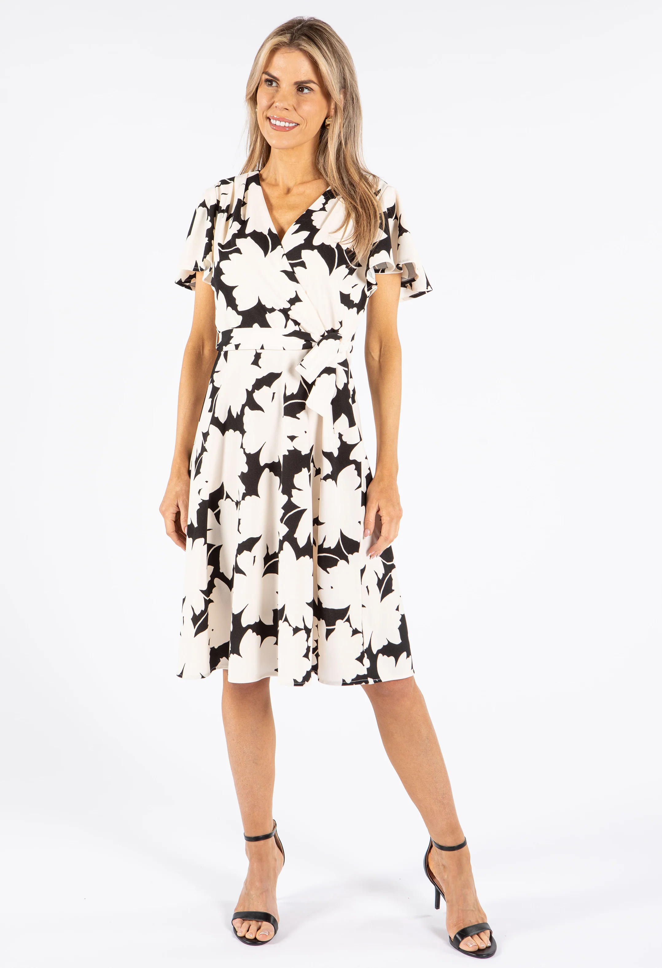 Floral Monochrome Dress