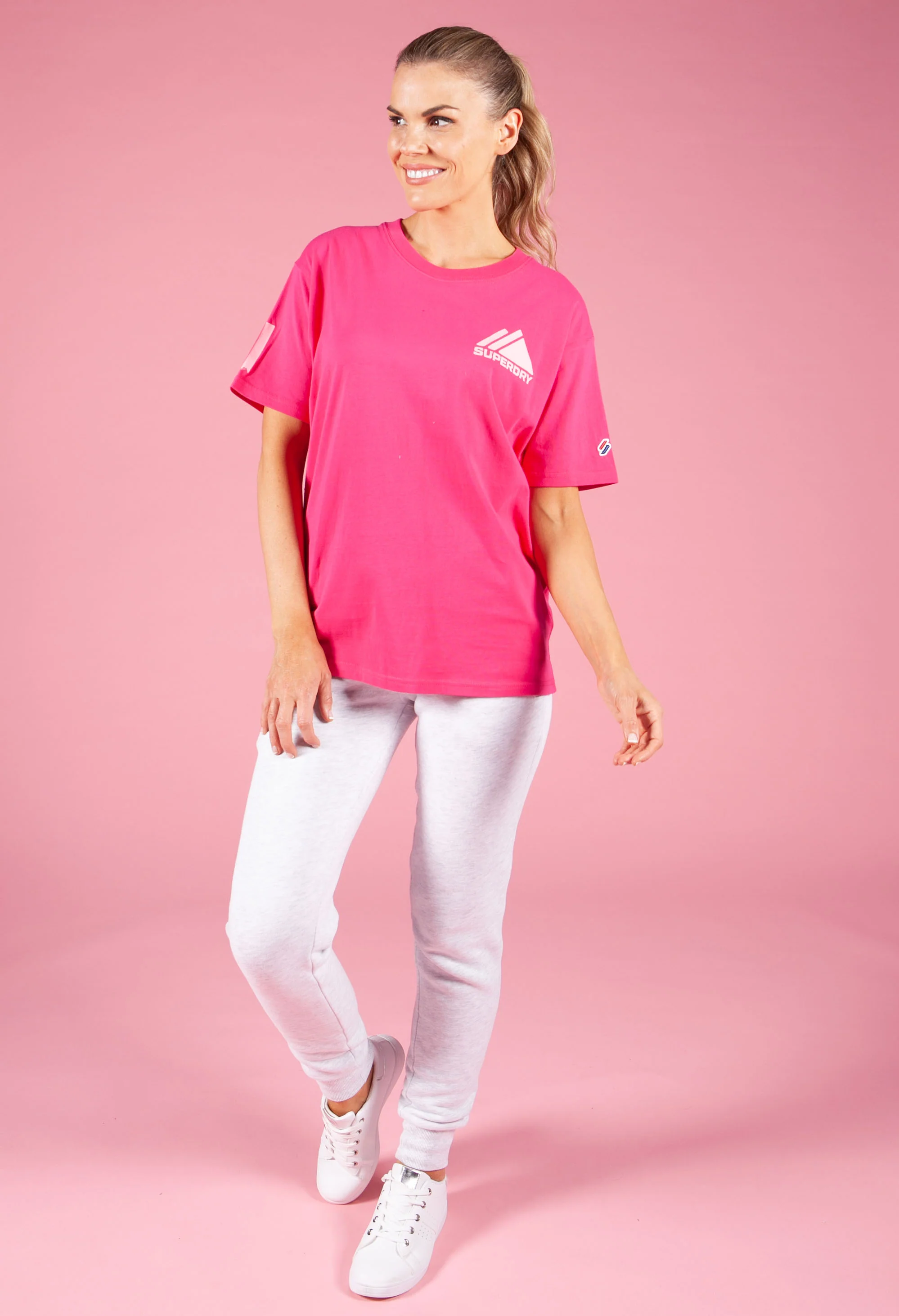 Mountain Sport Mono Mini T-Shirt in Hot Pink