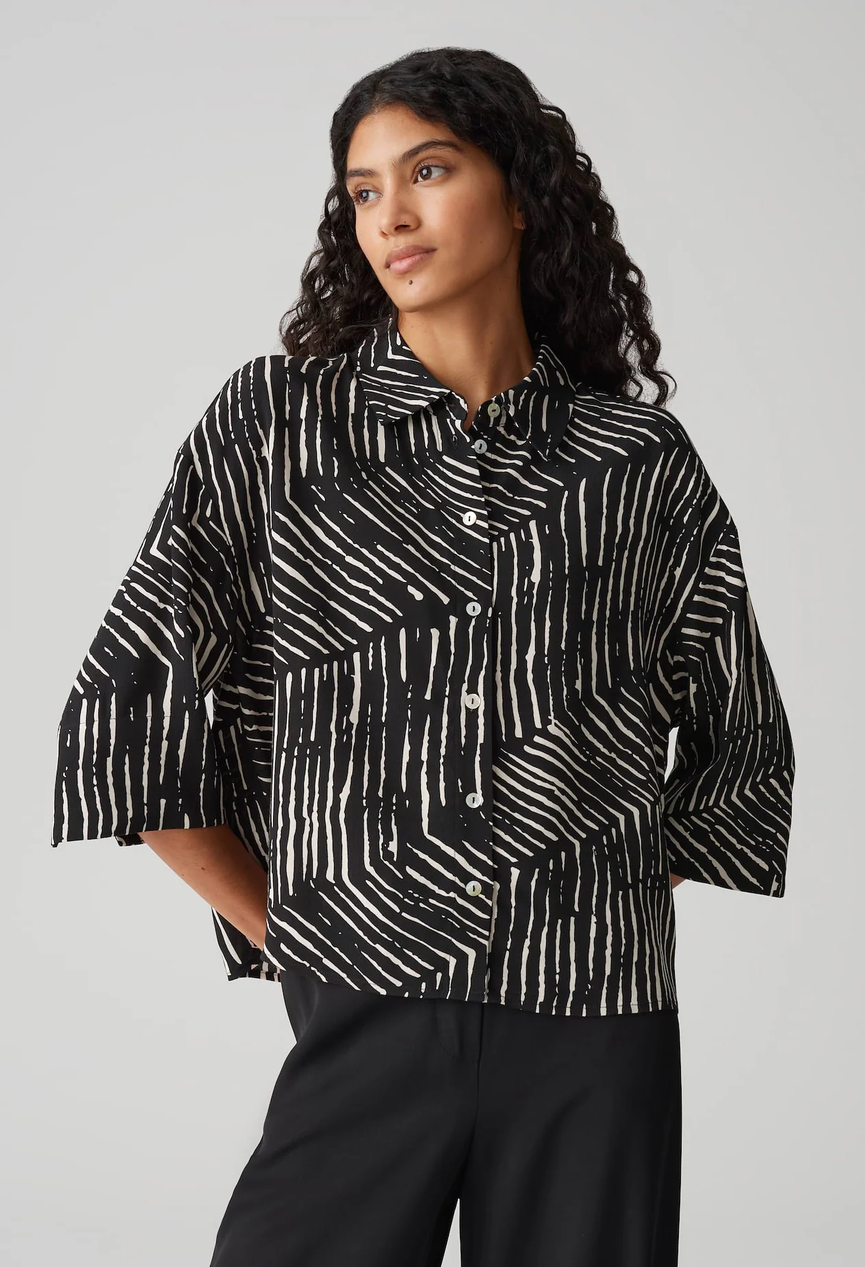 Fiana Palm Leaves Blouse