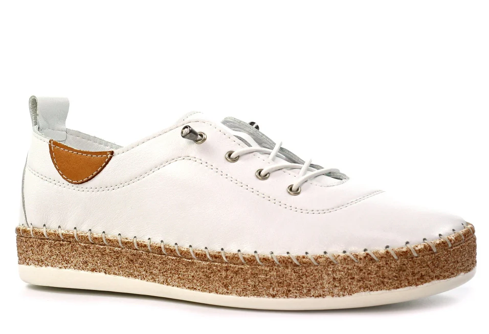 Evie Leather Plimsoll