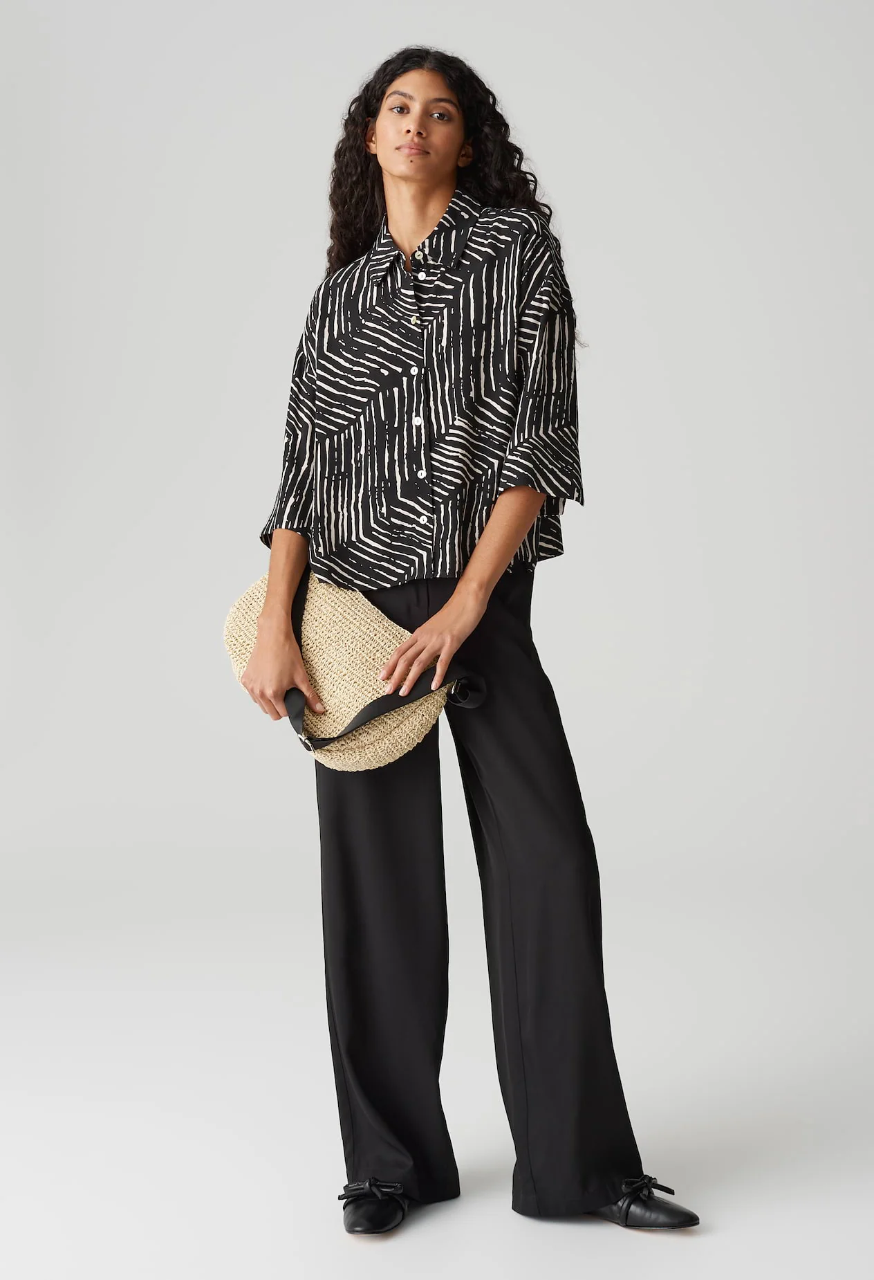 Fiana Palm Leaves Blouse