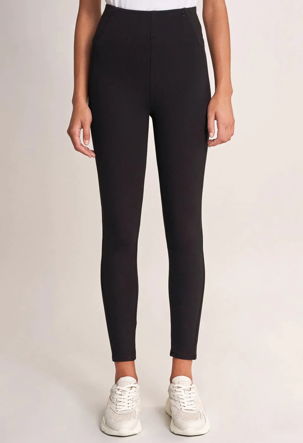 High Waisted Black Jeggings