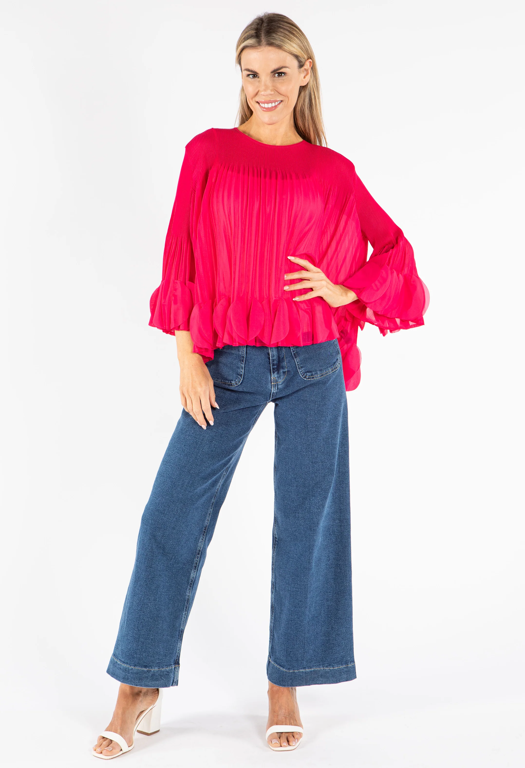 Petal Pleated Blouse