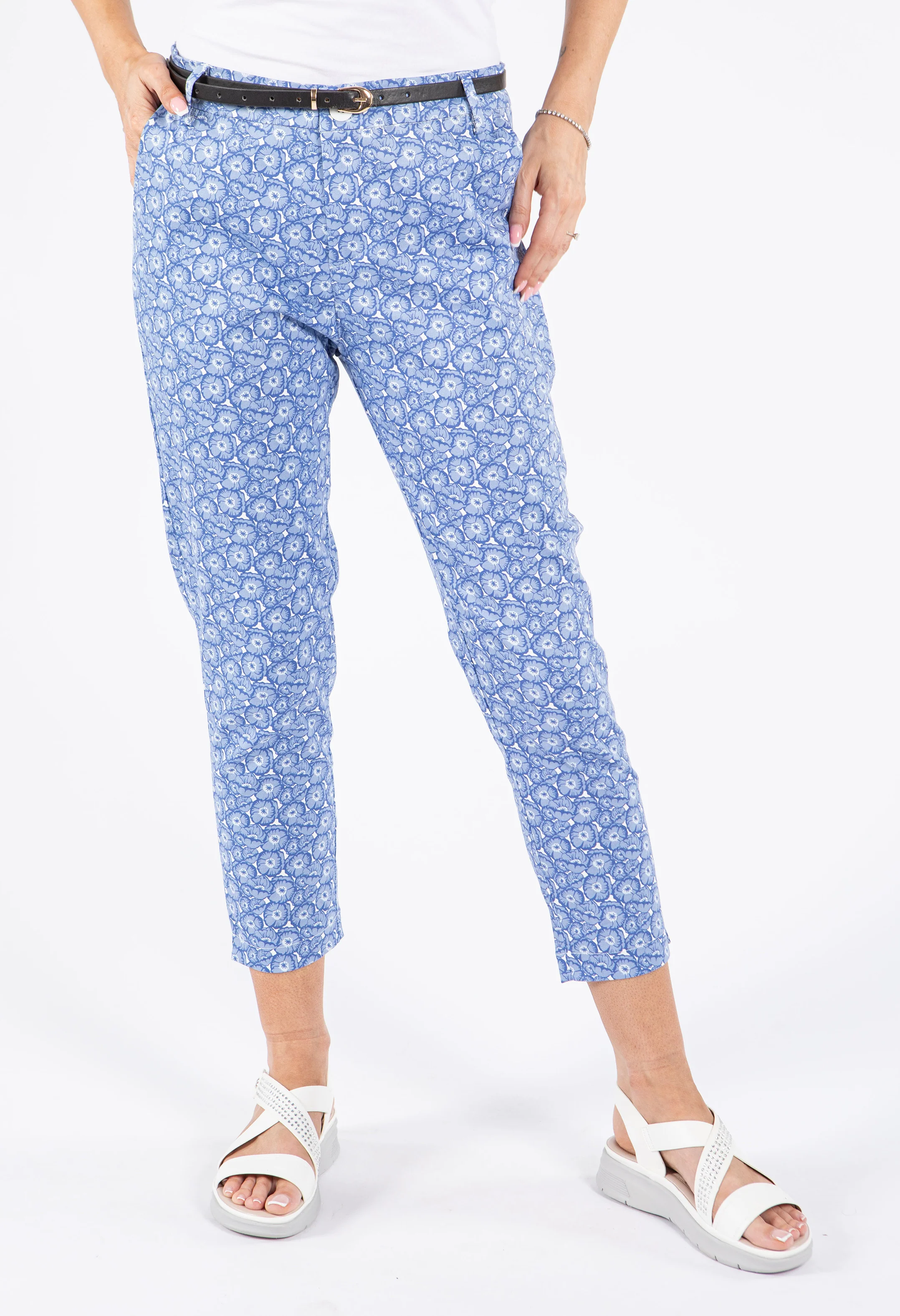 Floral Slim Fit Trousers