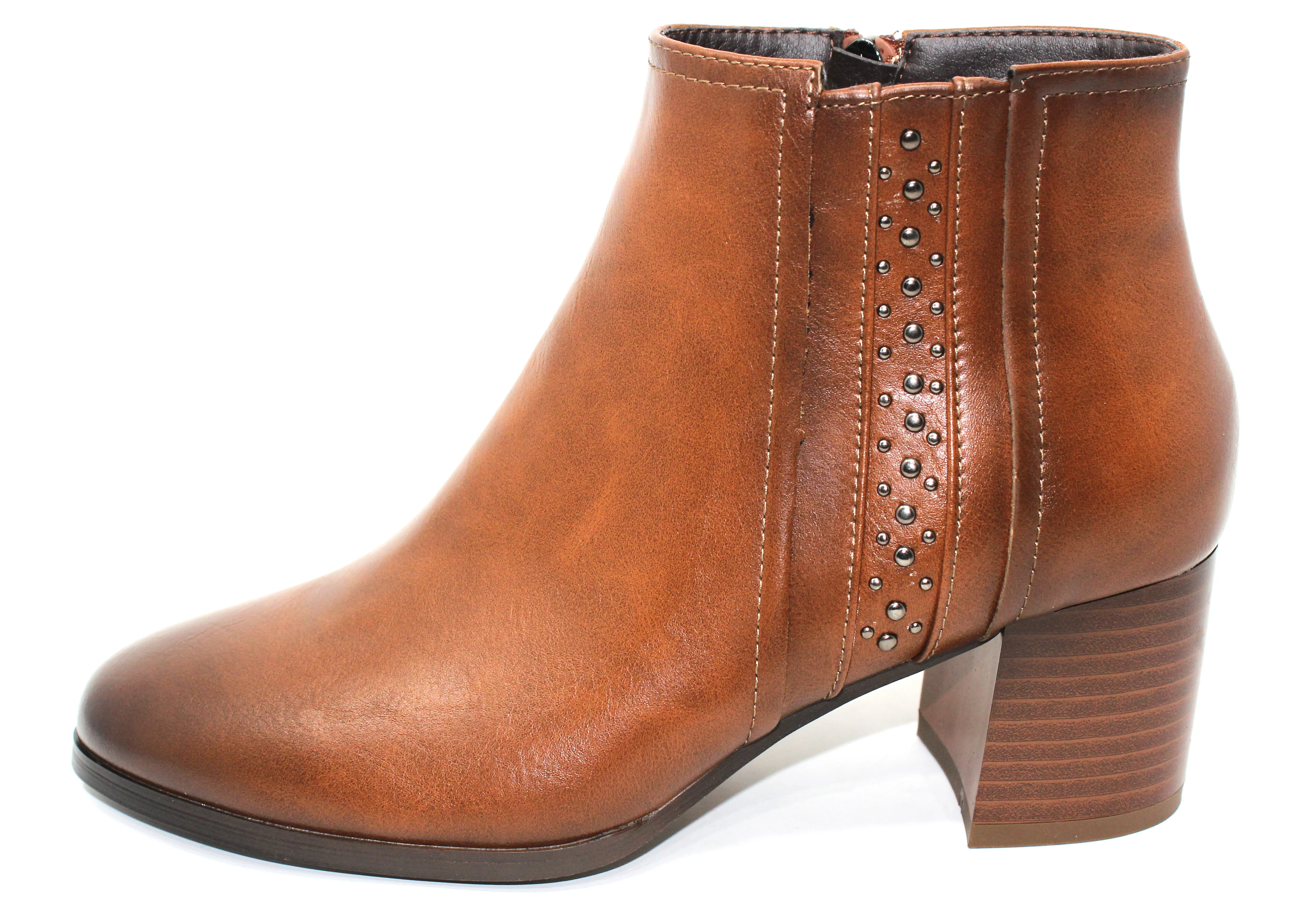 Block Heel Ankle Boot-4
