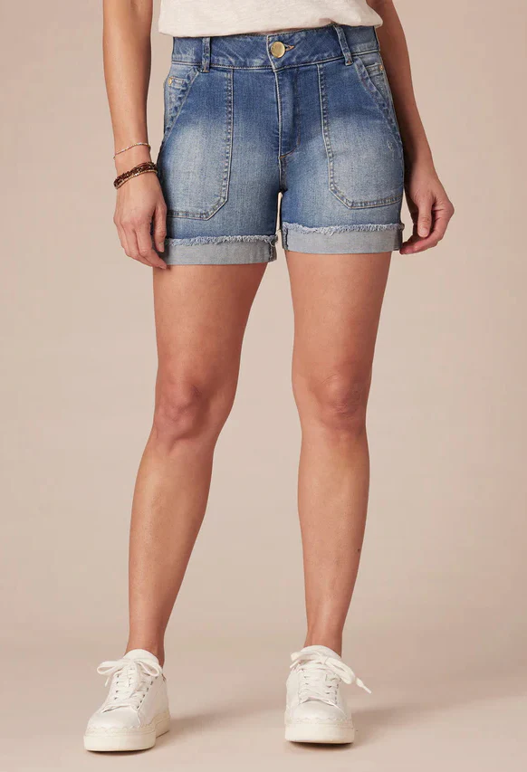 Absolution® High Rise Vintage Blue Denim 4 1/2 Shorts