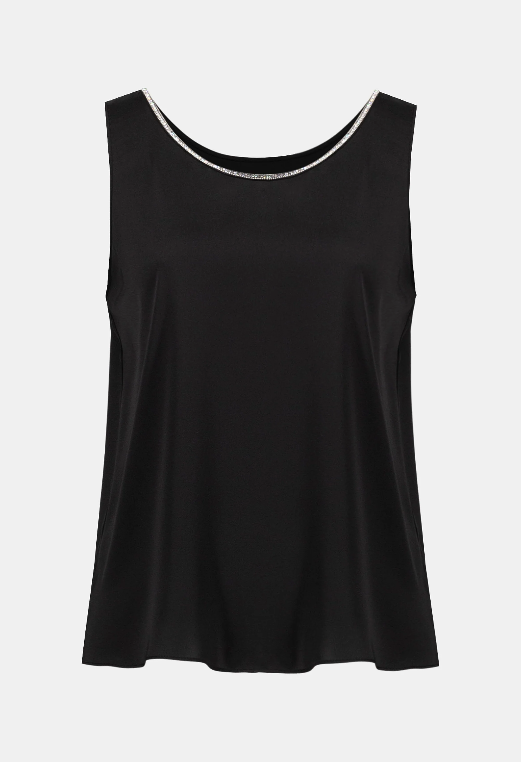 Scoop Neck Jewel Embellished Top