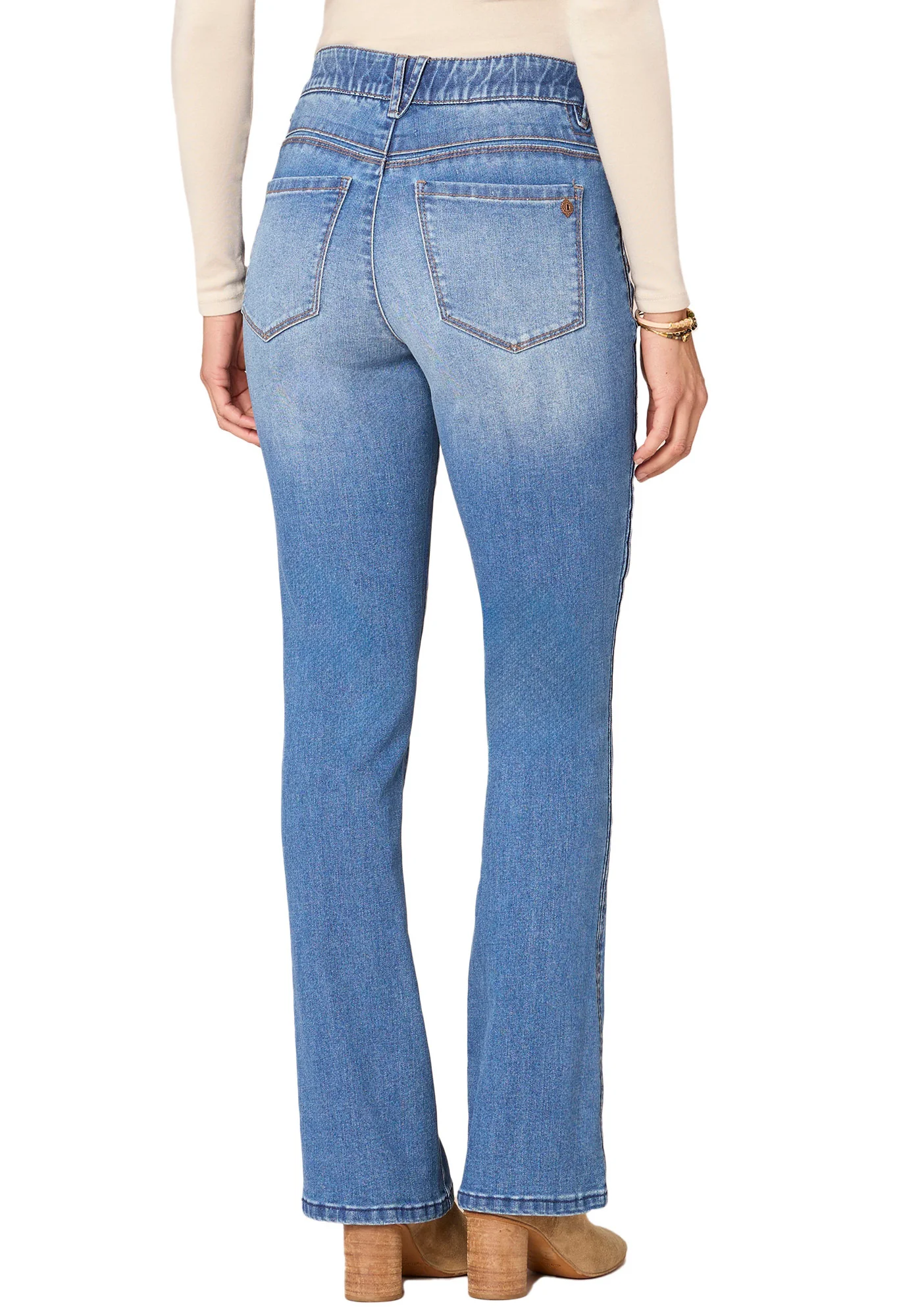 Absolution Mid-Rise Double Side Seam Itty Bitty Boot Jeans