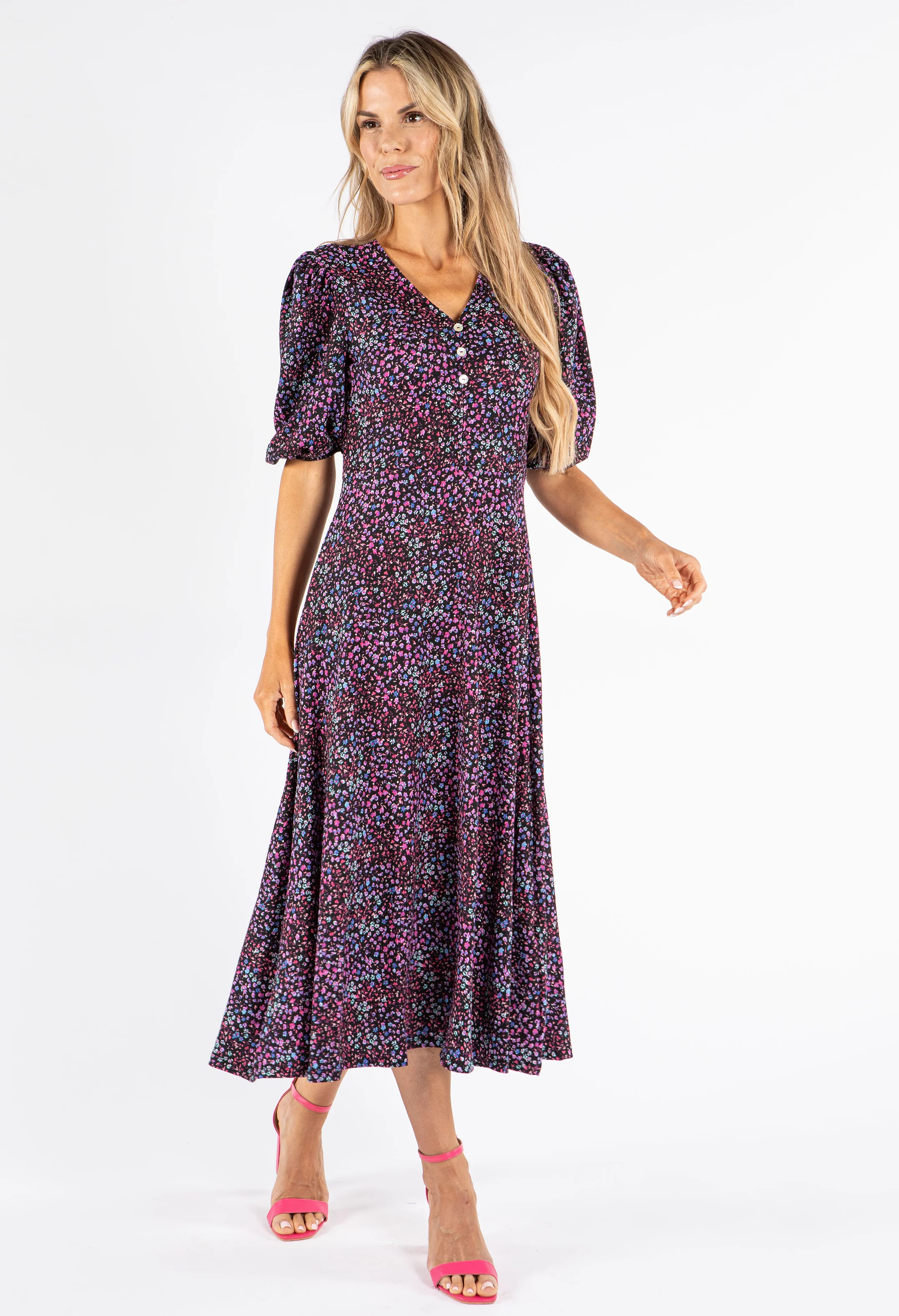 Miami Ditsy Print Dress