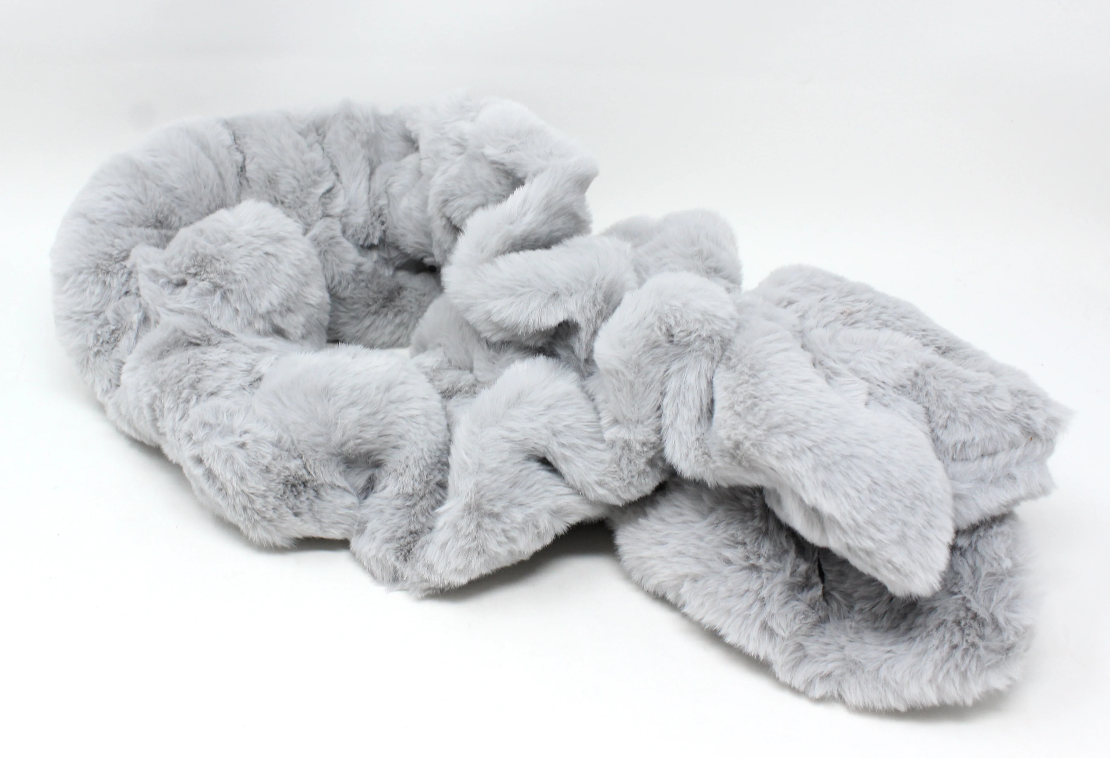 Faux Fur Gathered Look Scarf