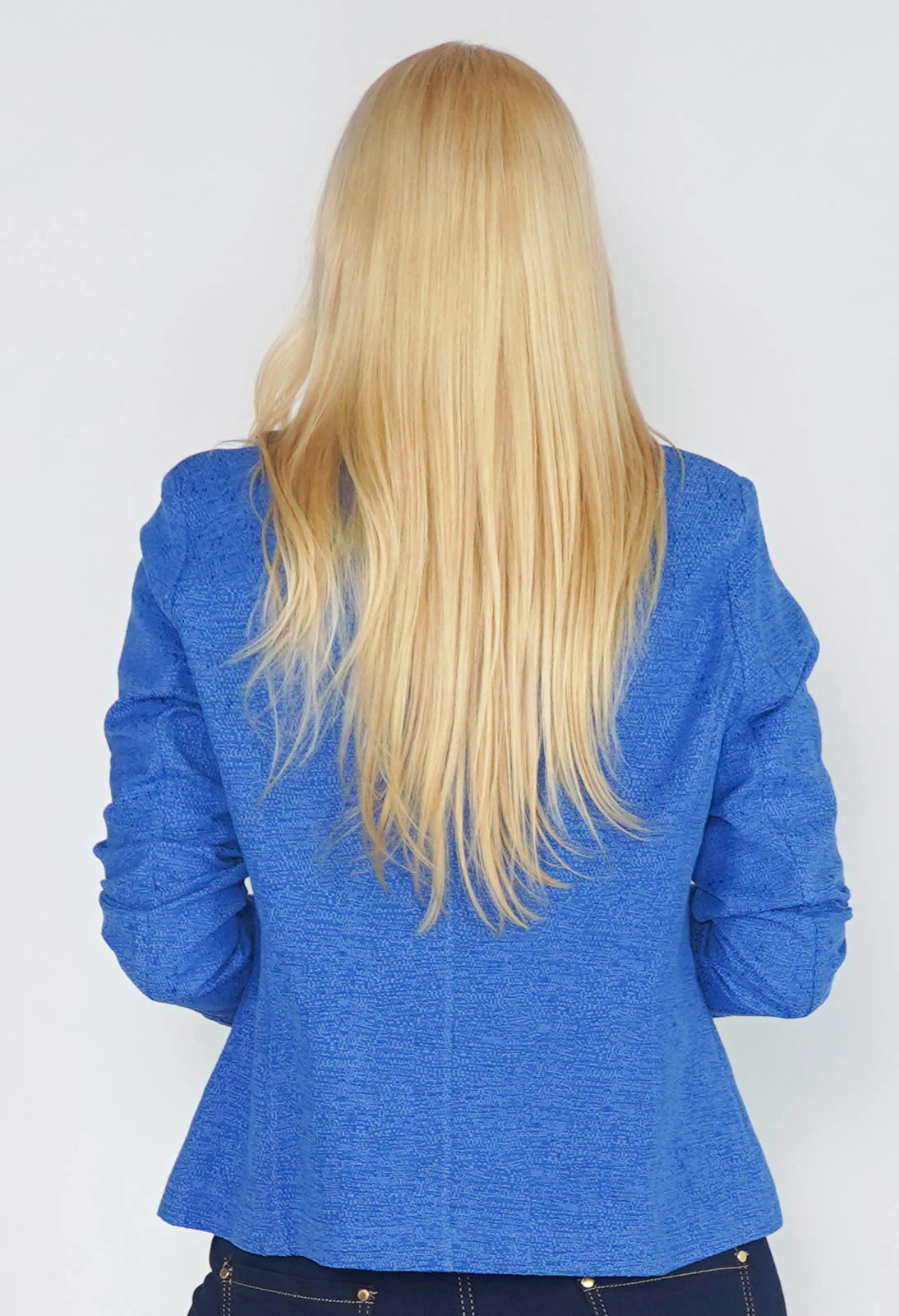 Erfo Blue Textured Jacket