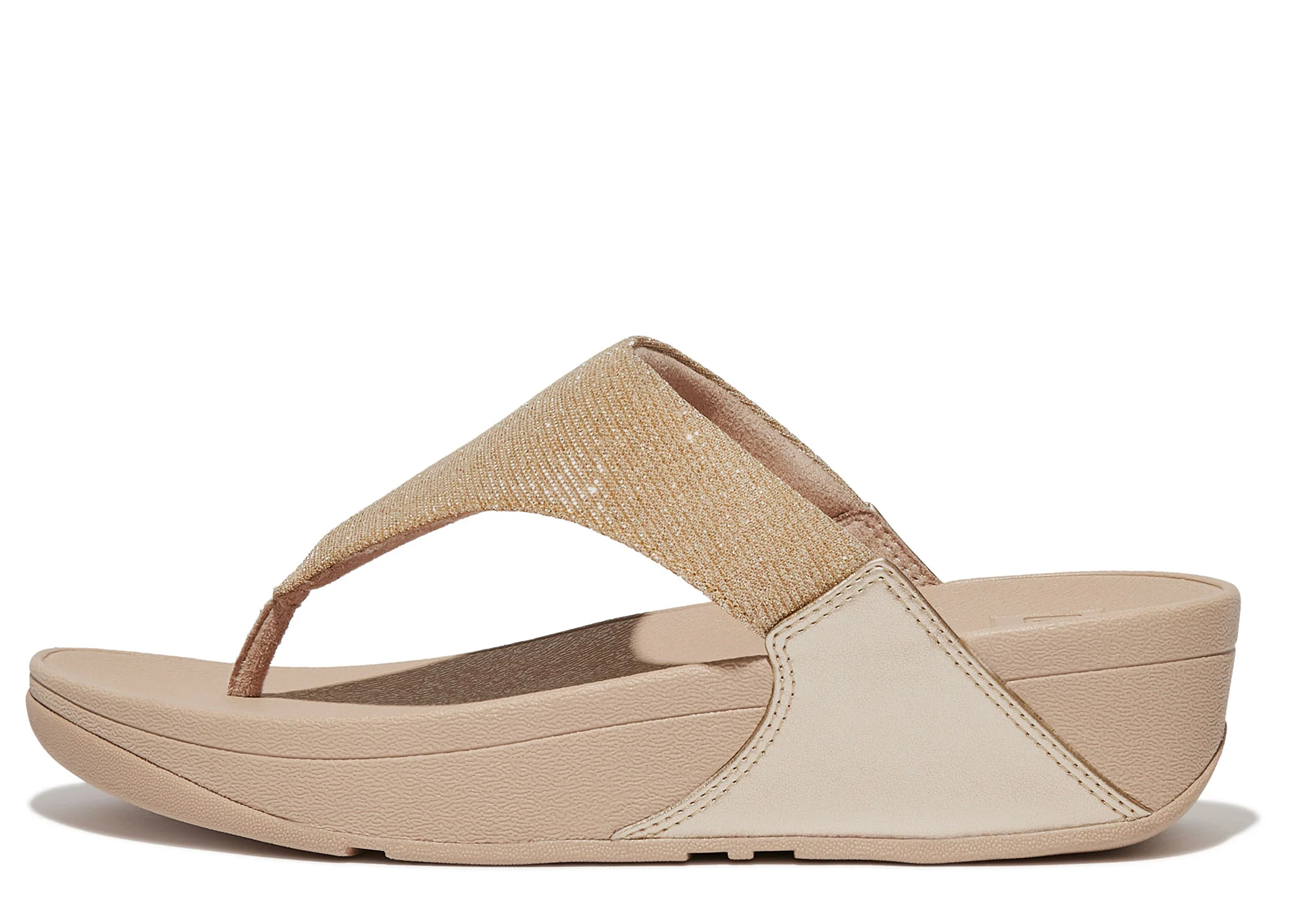 LULU Shimmerlux Toe-Post Sandals