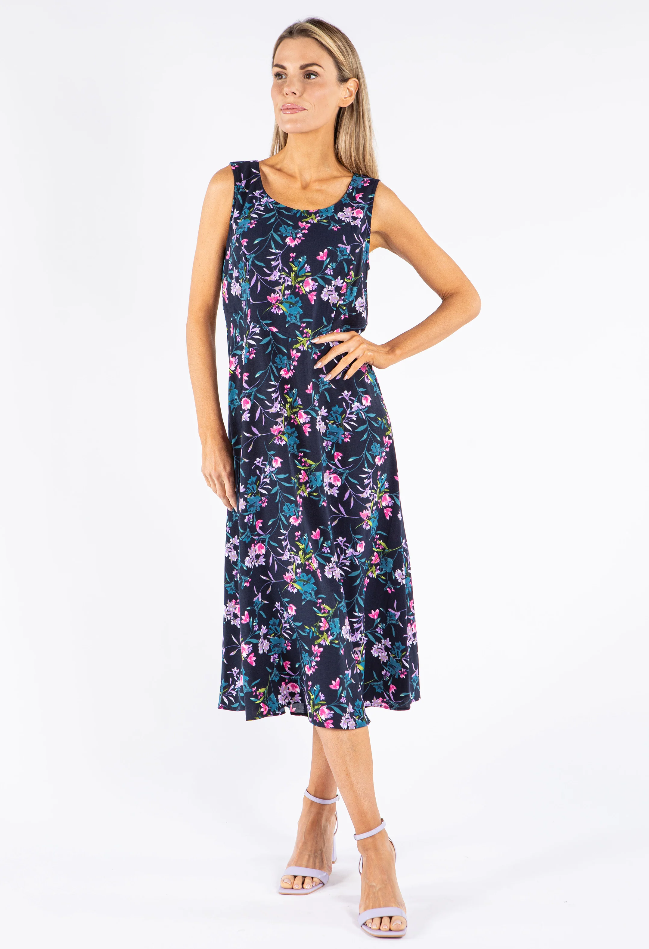 Floral Print Midi Dress