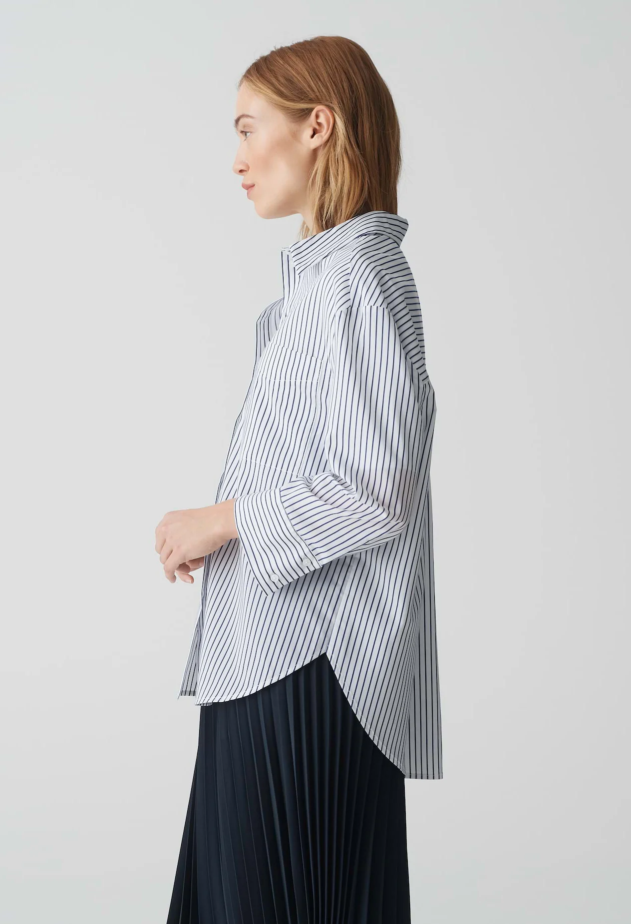 Frila Oversized Striped Shirt
