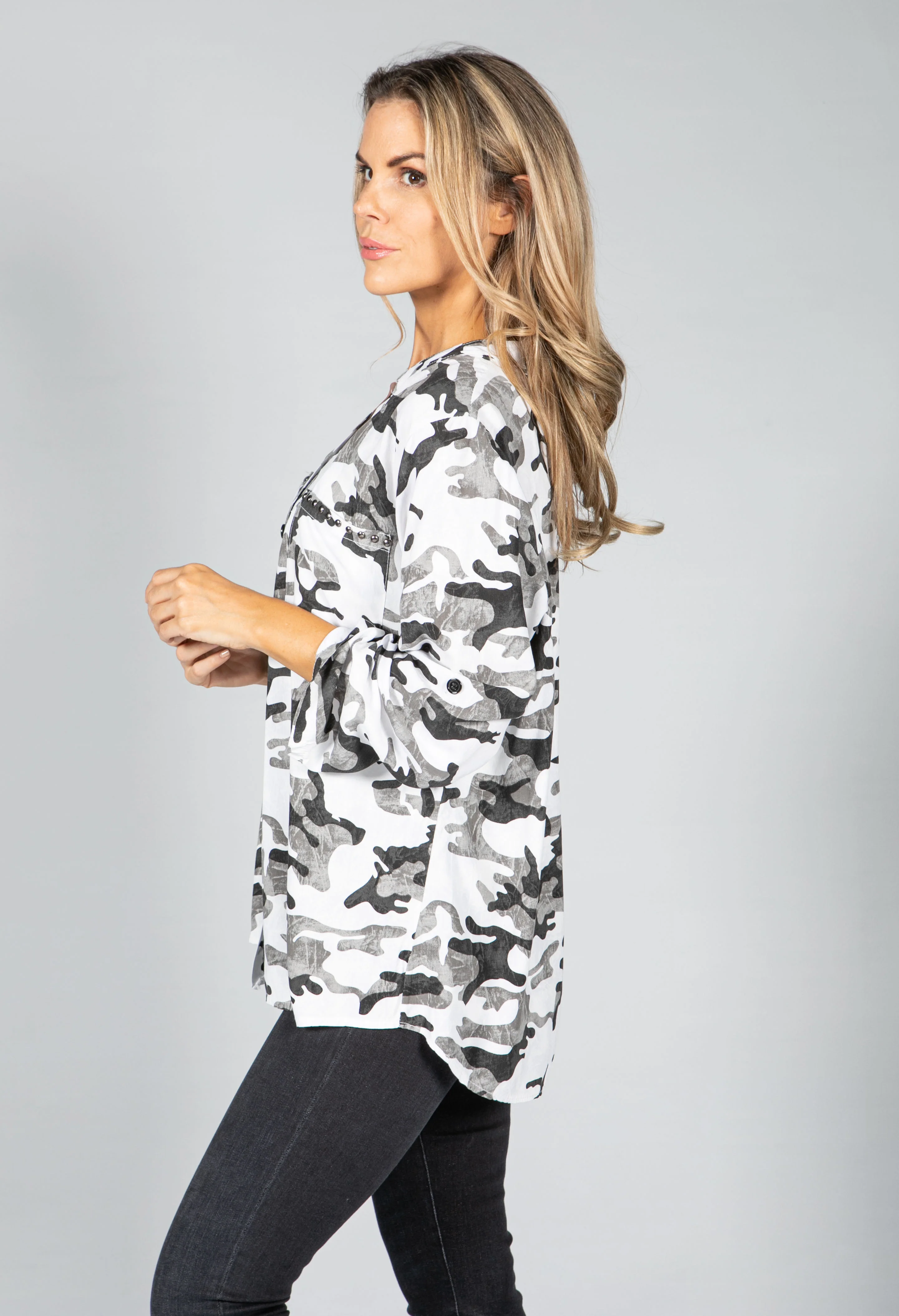 Camo Shirt in Grey