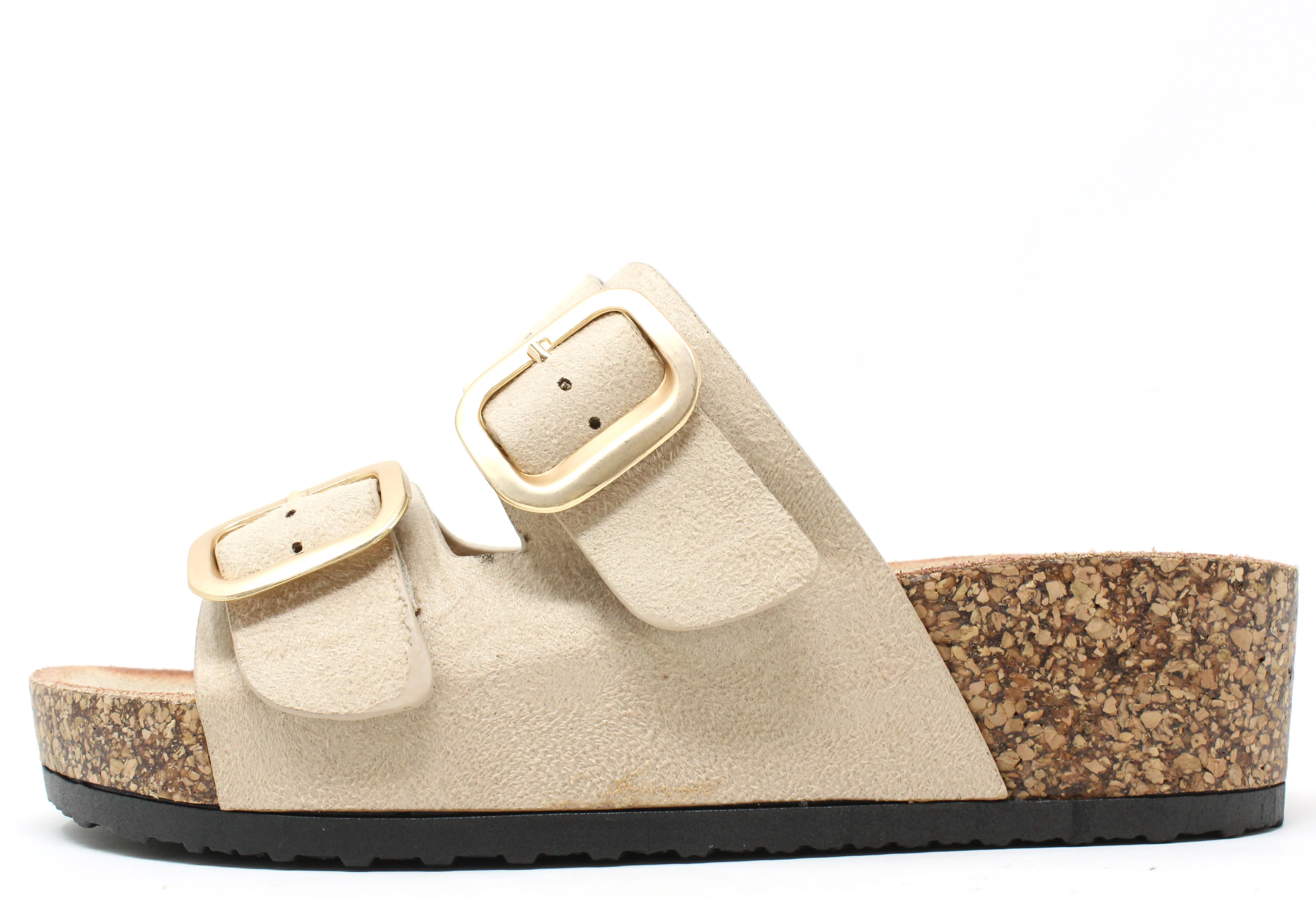 Soft Gold Buckle Sandal