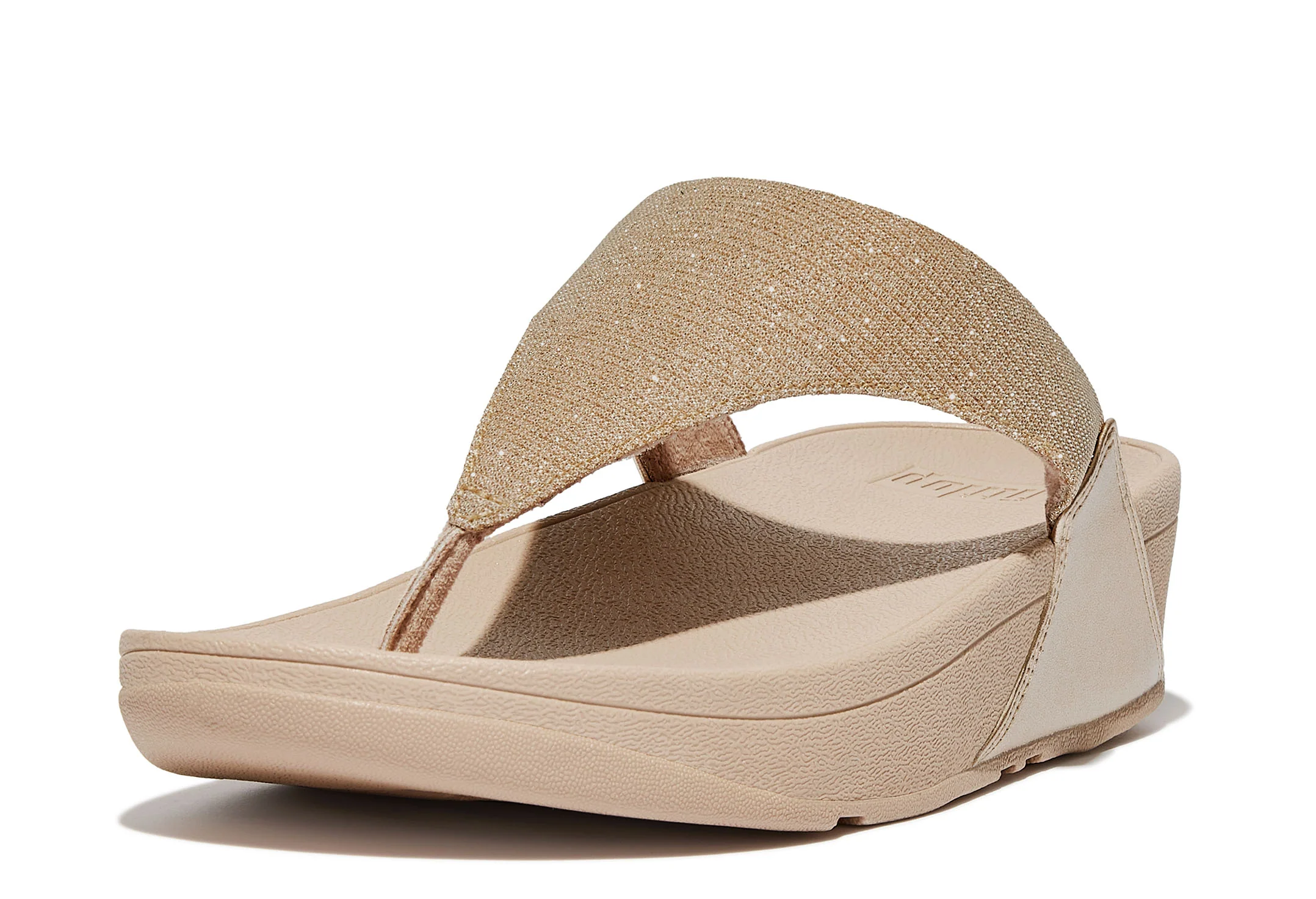 LULU Shimmerlux Toe-Post Sandals