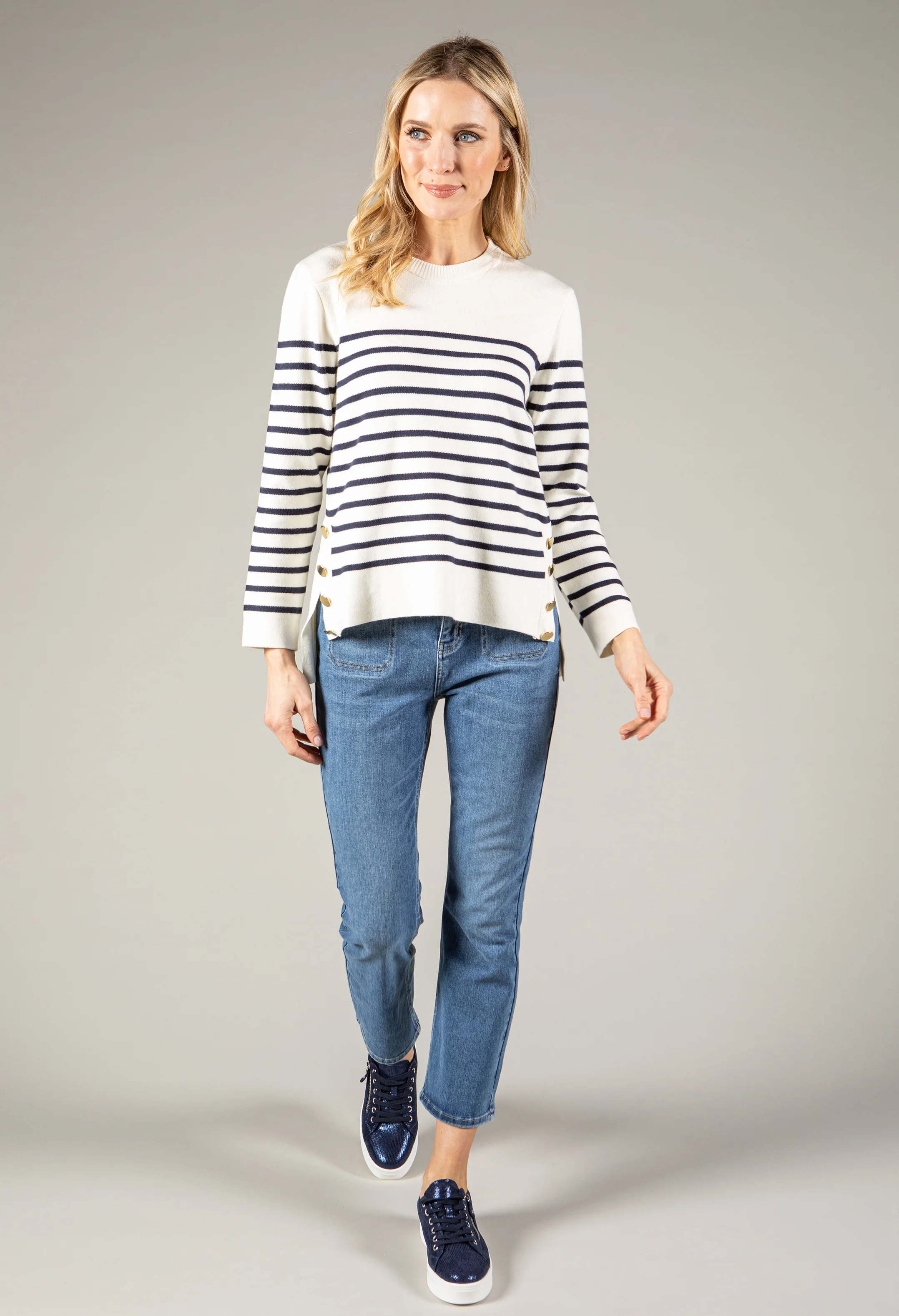 Striped Knit Jumper