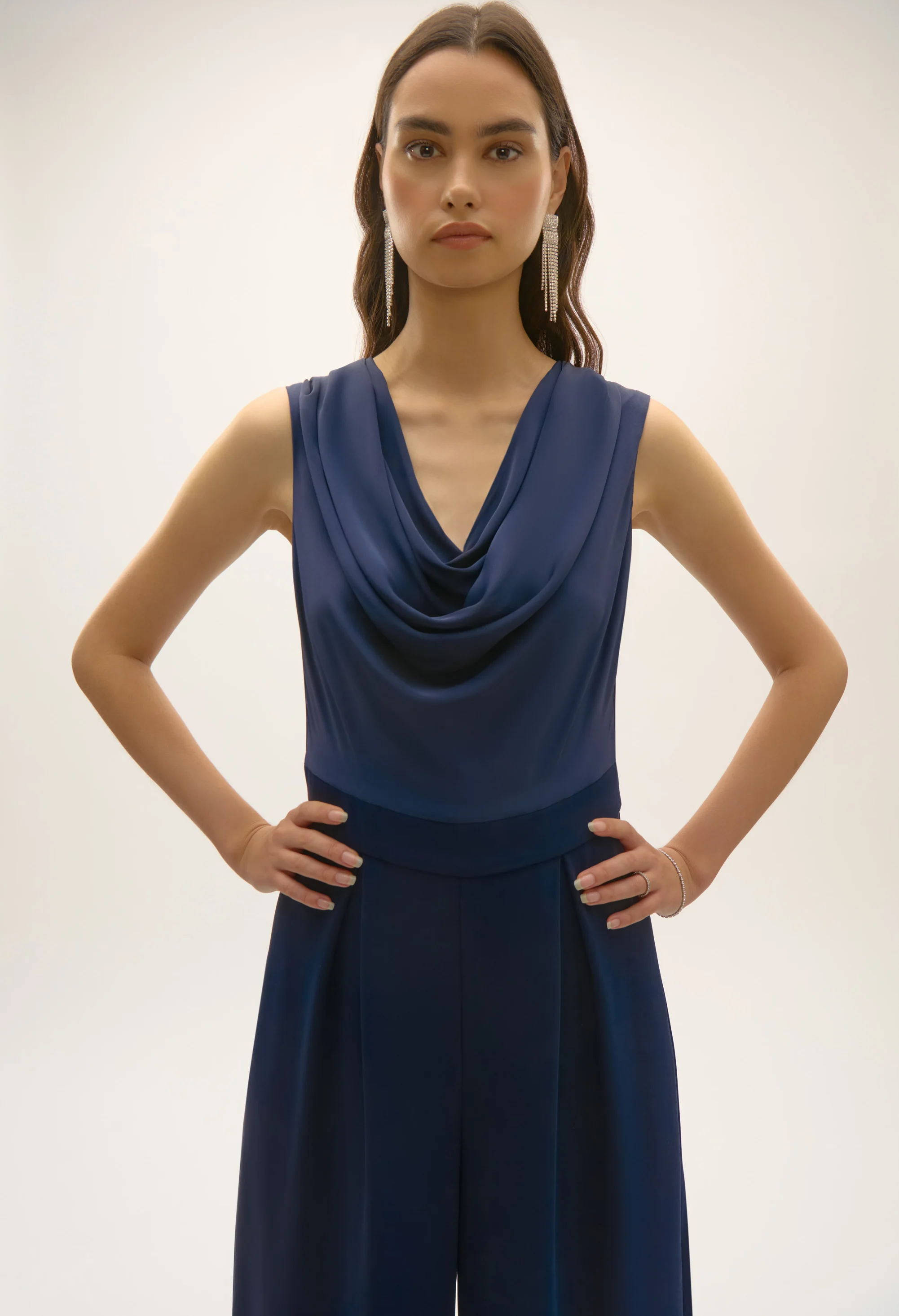 Formal V-neck Jumpsuit