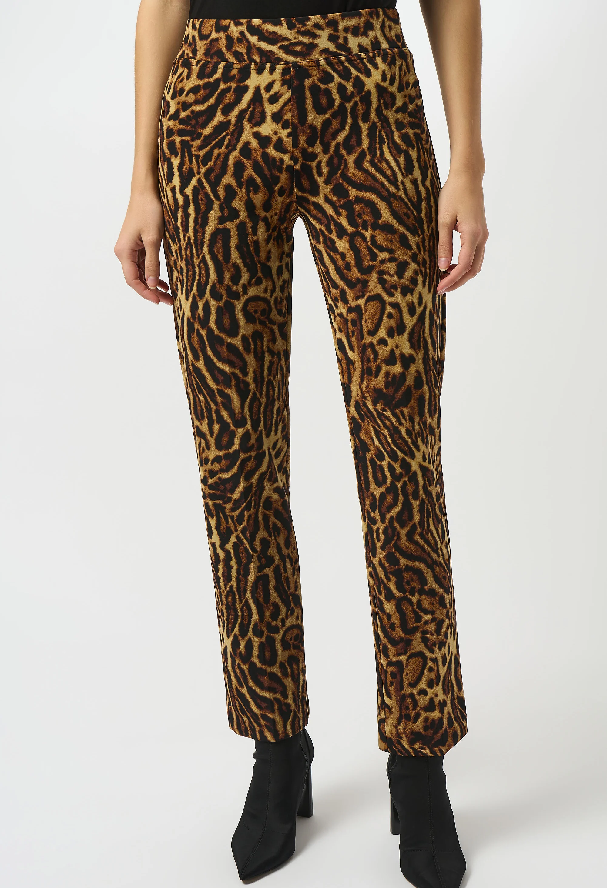 Slim Animal Print Trousers