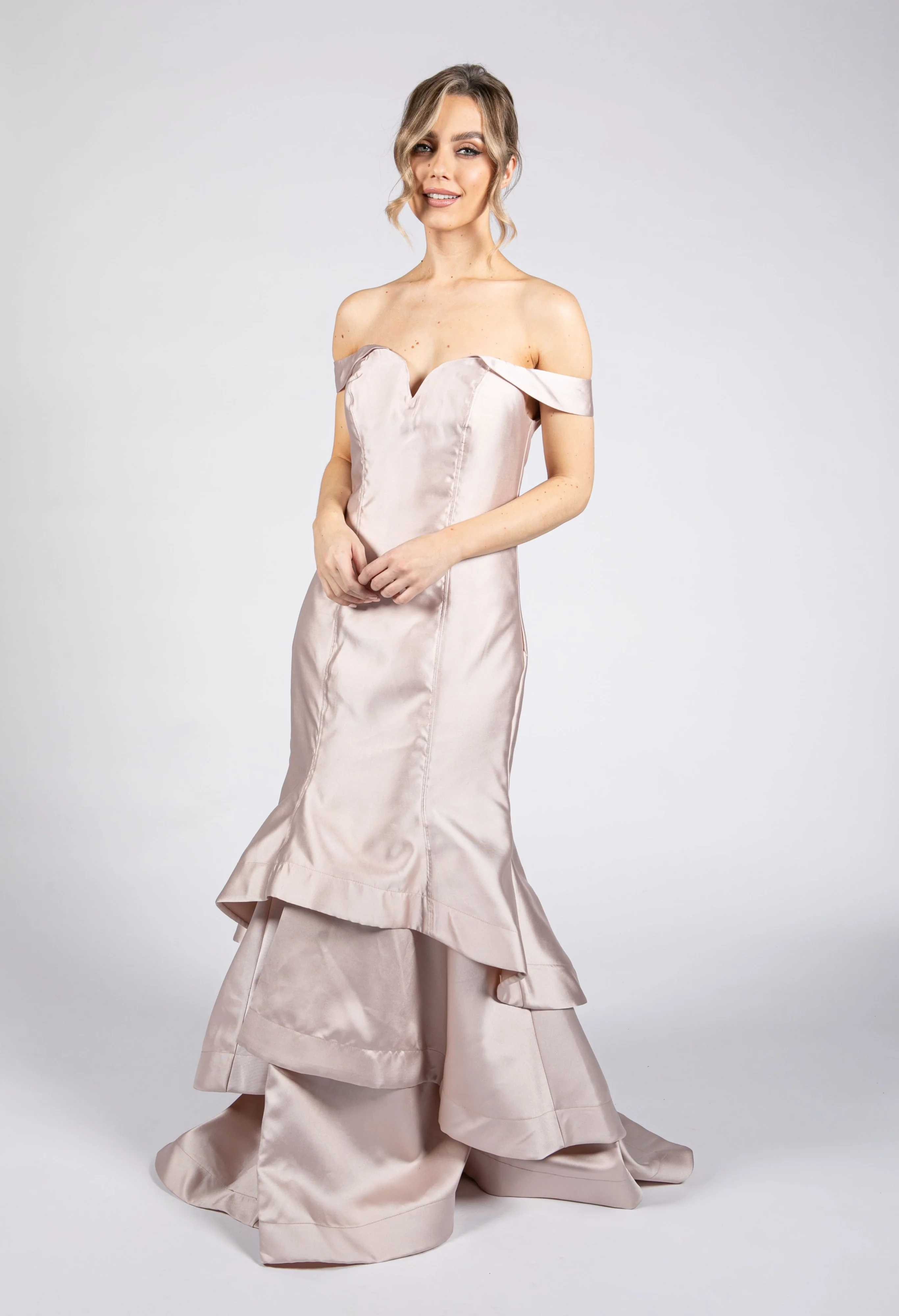 Blush Bardot Gown