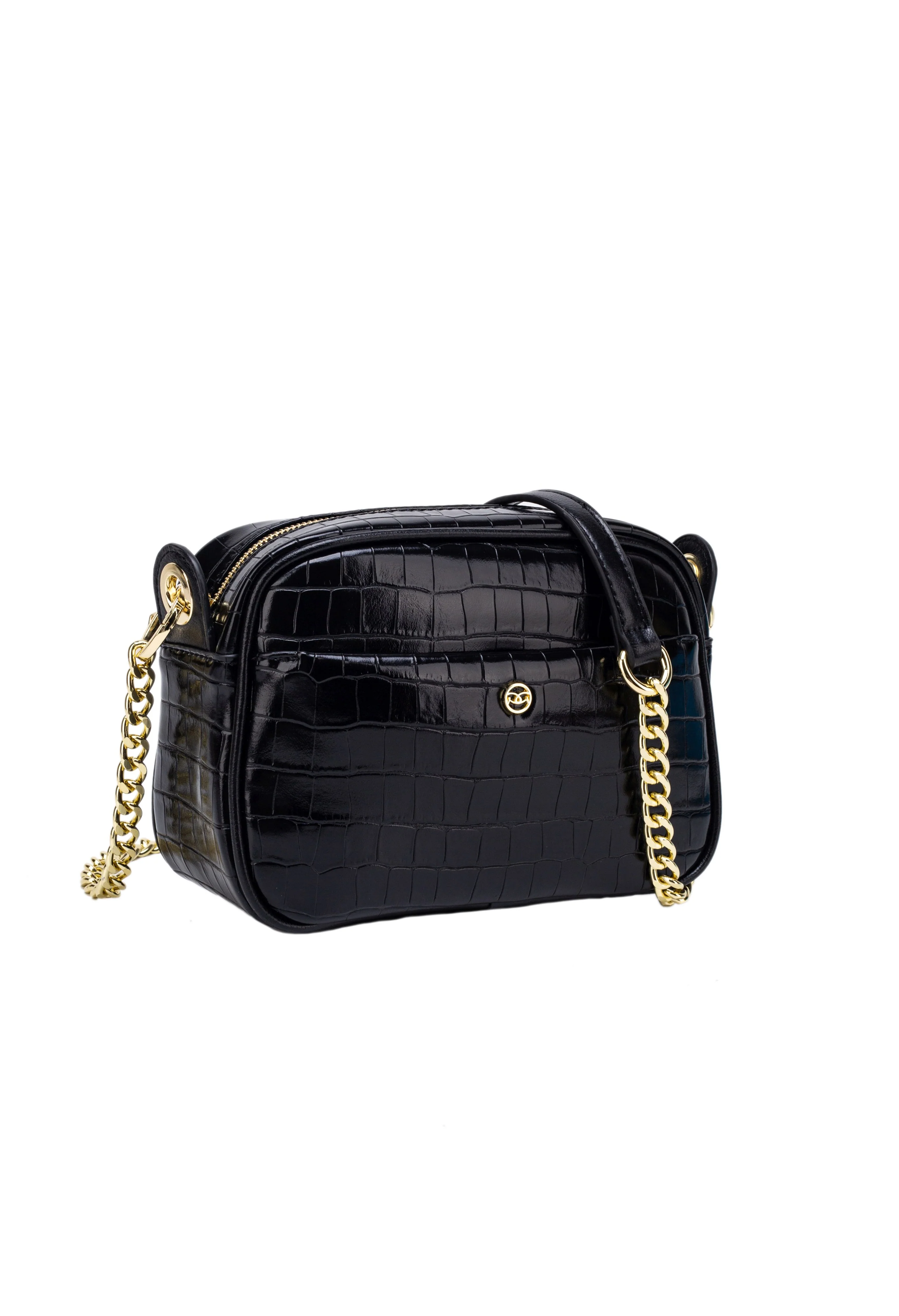 Zircon Croc Effect Box Bag