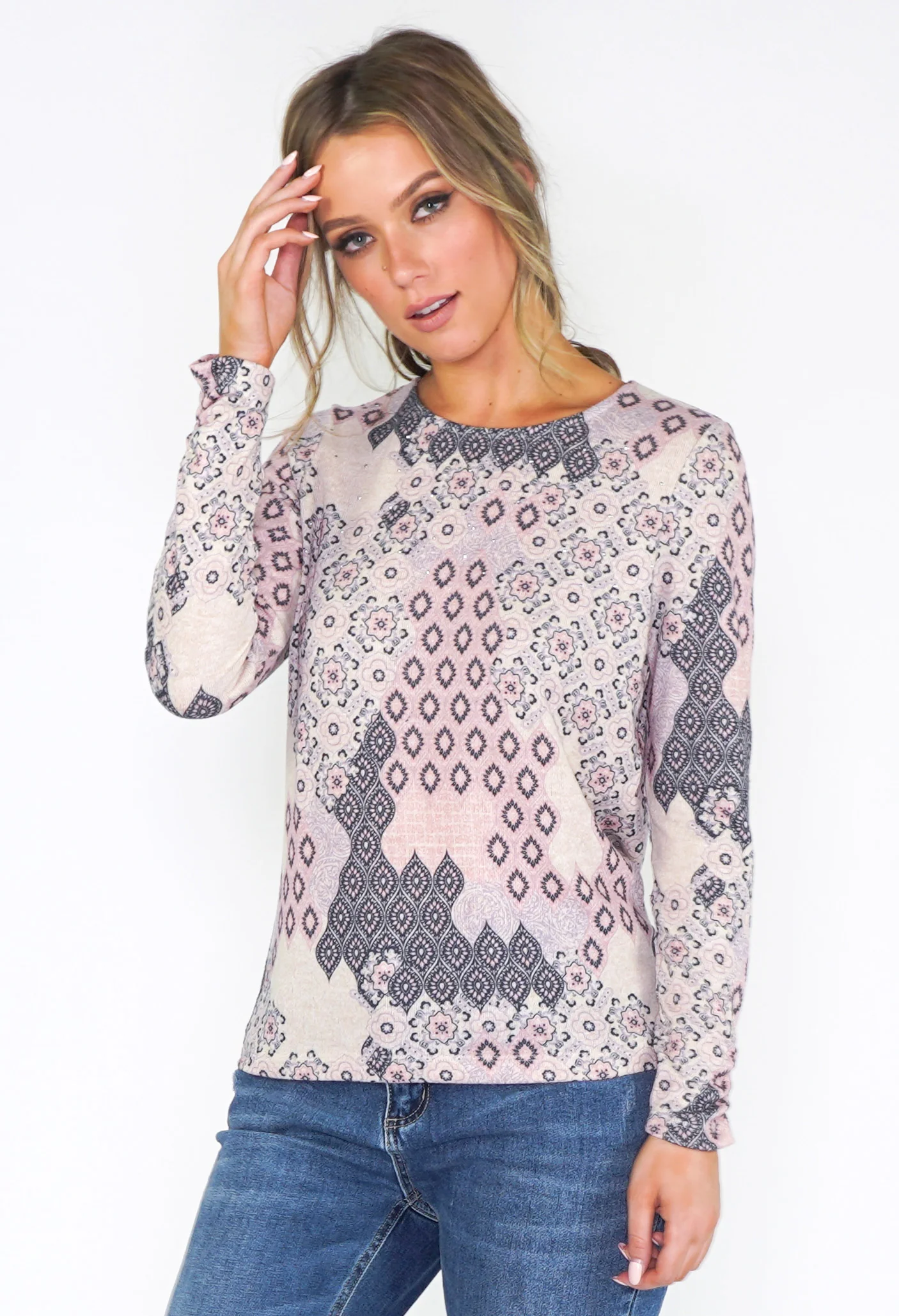 Floral Print Jumper