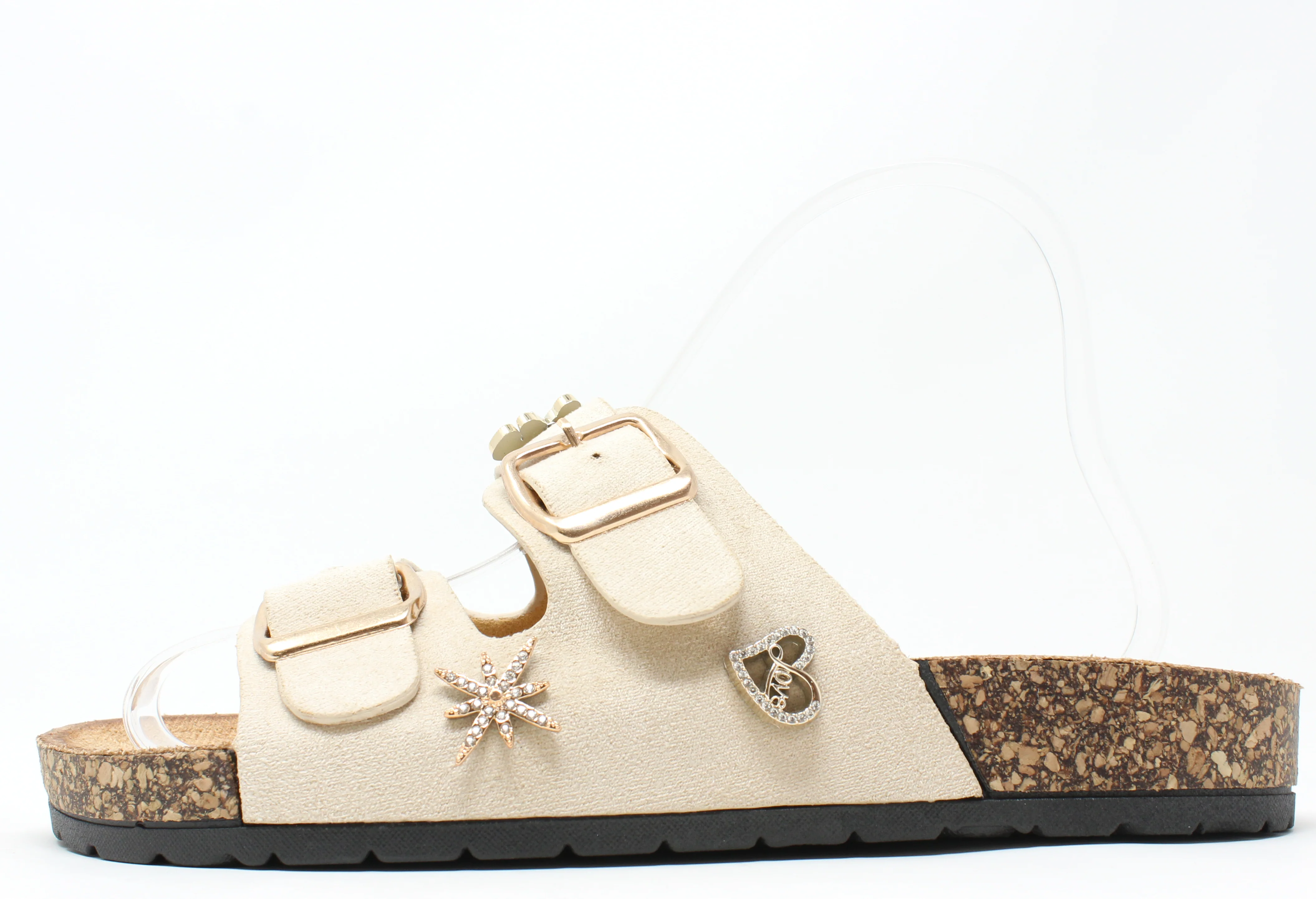 Decorative Double Strap Sandal