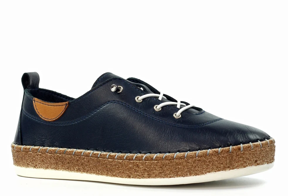 Evie Leather Plimsoll